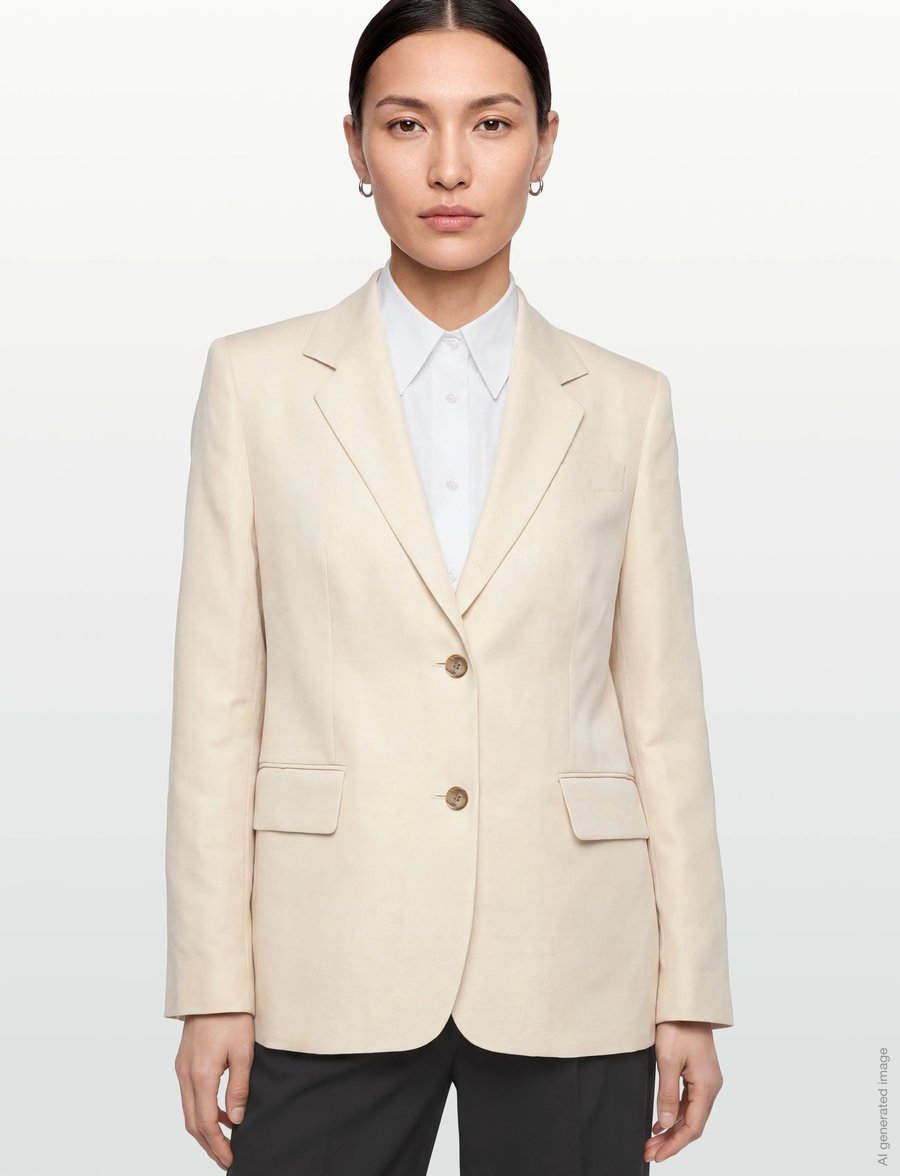 Filippa K - Delilah Linen Blazer - einreihige blazer - cream white - 3