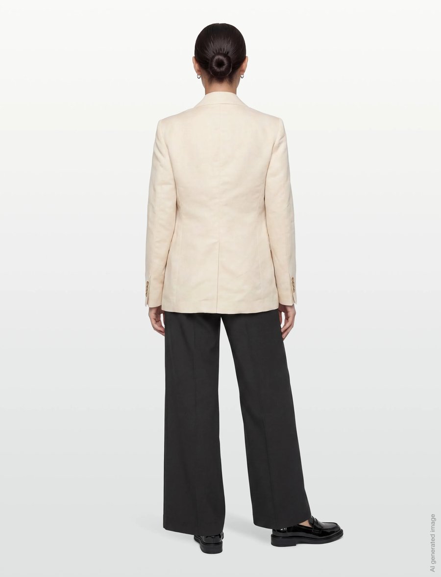 Filippa K - Delilah Linen Blazer - einreihige blazer - cream white - 4