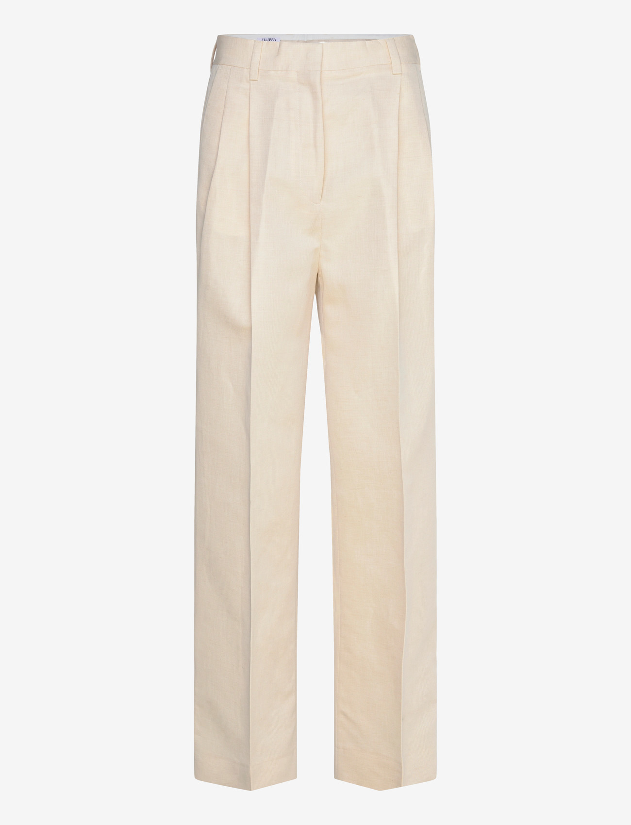 Filippa K - Darcey Linen Trousers - hørbukser - cream white - 0