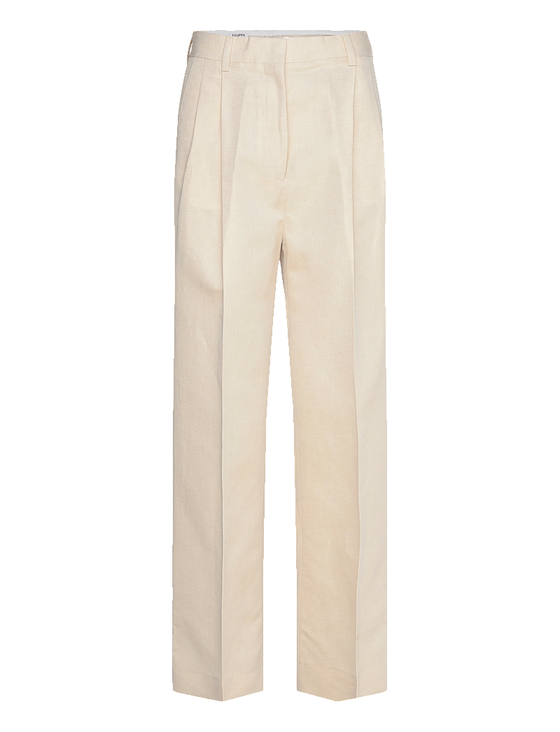 Filippa K - Darcey Linen Trousers - hørbukser - cream white - 0