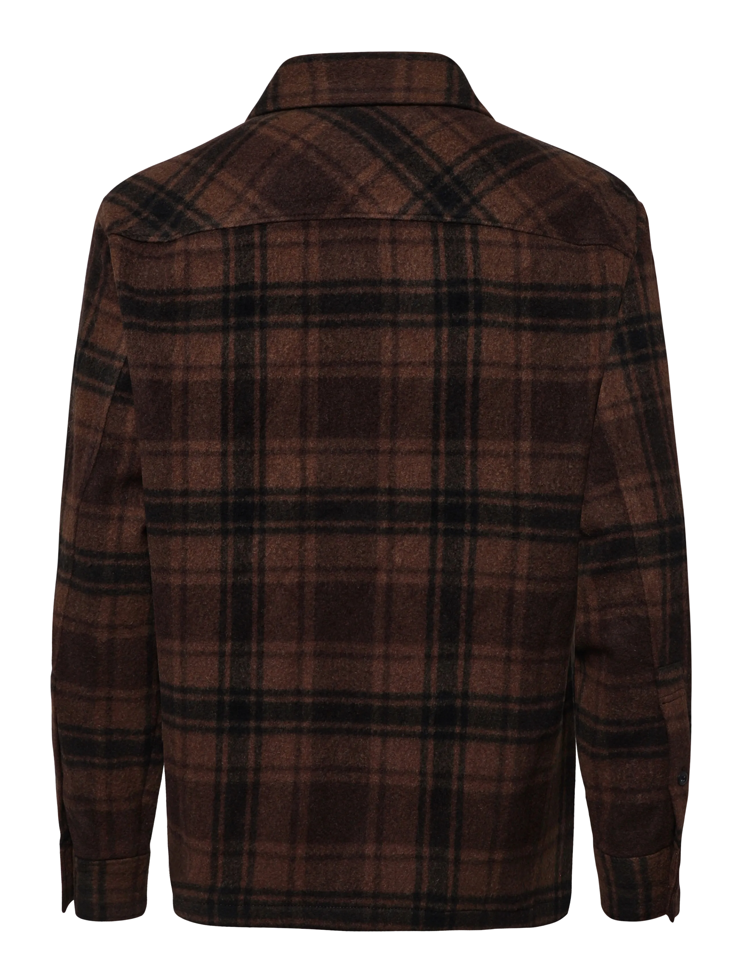 Filippa K - Check Wool Liner Jacket - jakker - brown check - 1