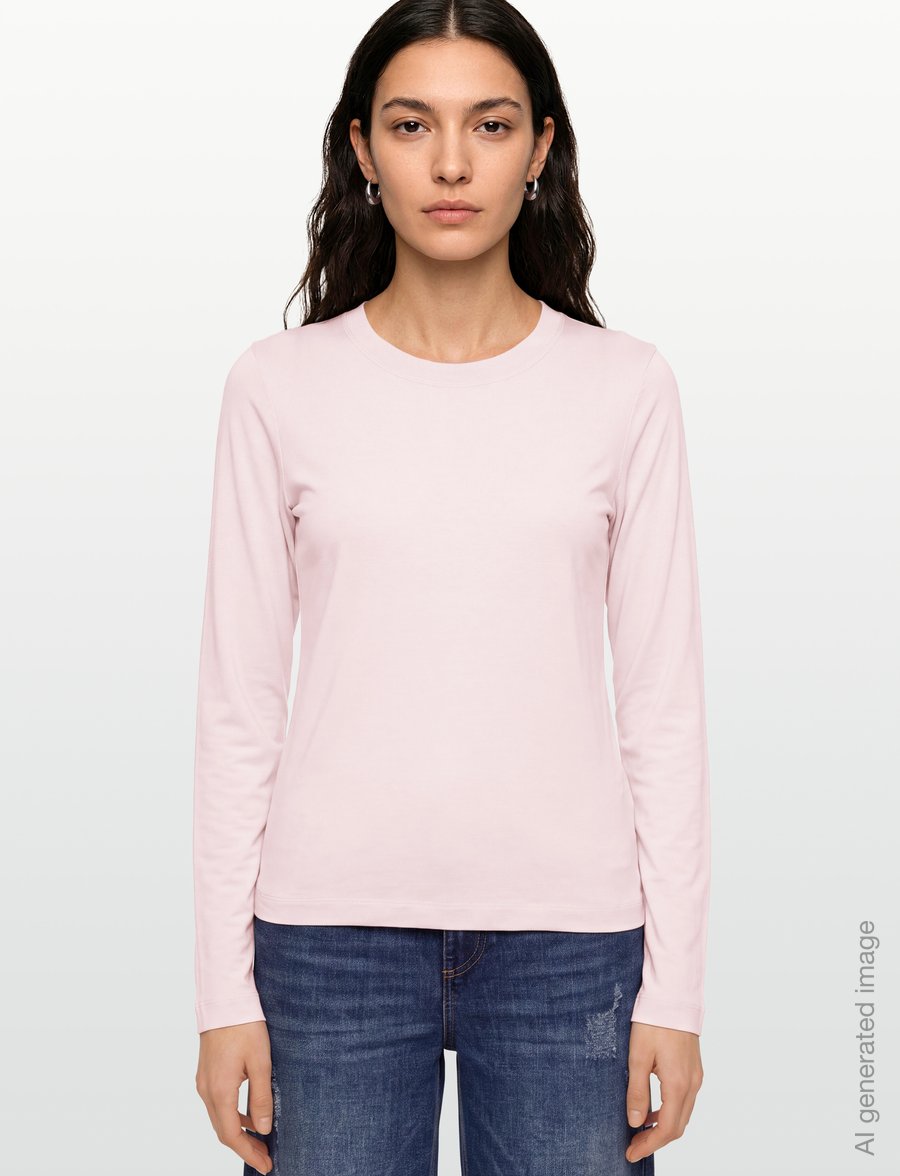 Filippa K - Scooped Longsleeve Top - langärmlige tops - light pink - 3