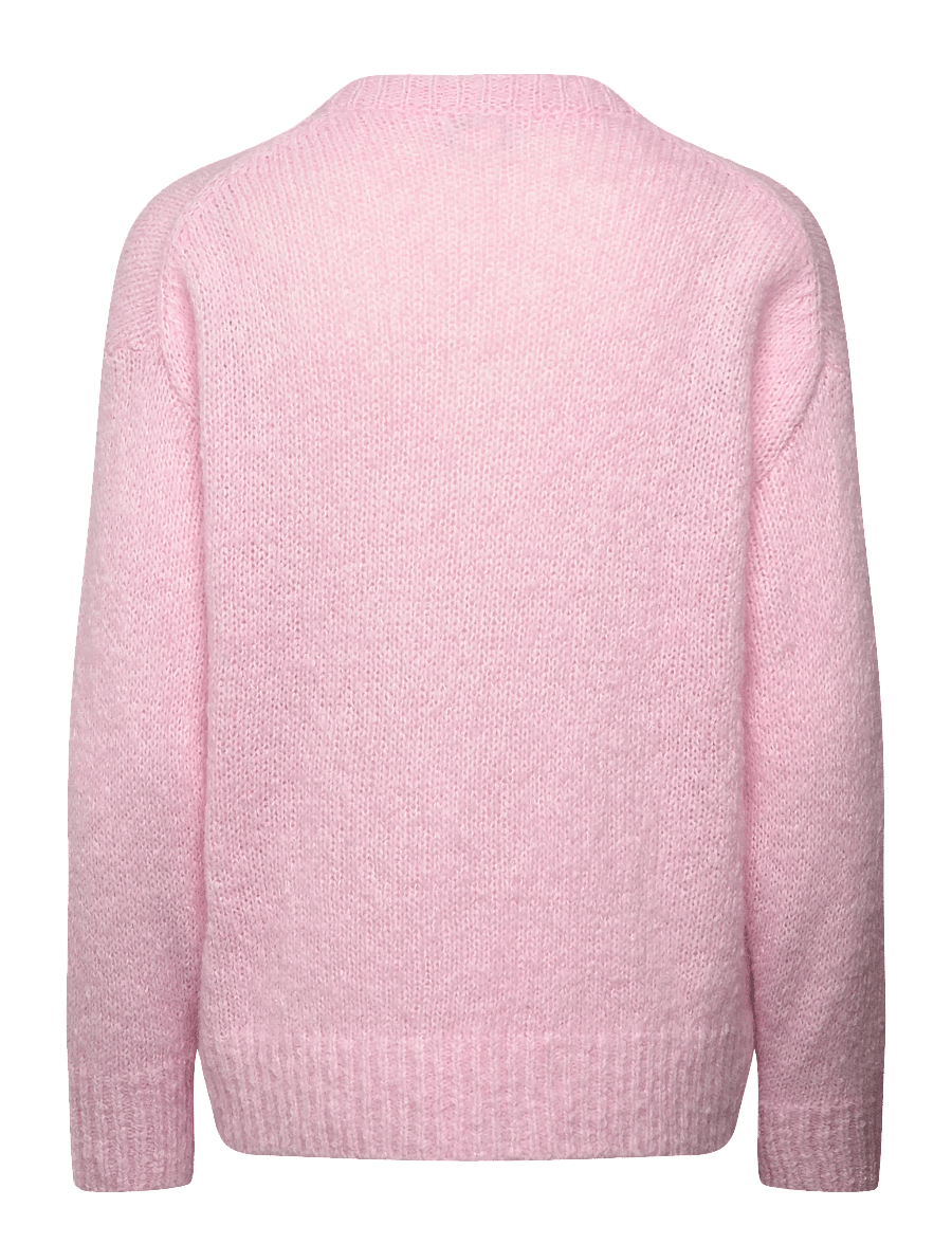 Filippa K - Hairy Alpaca V-Neck Sweater - pullover - light pink - 1
