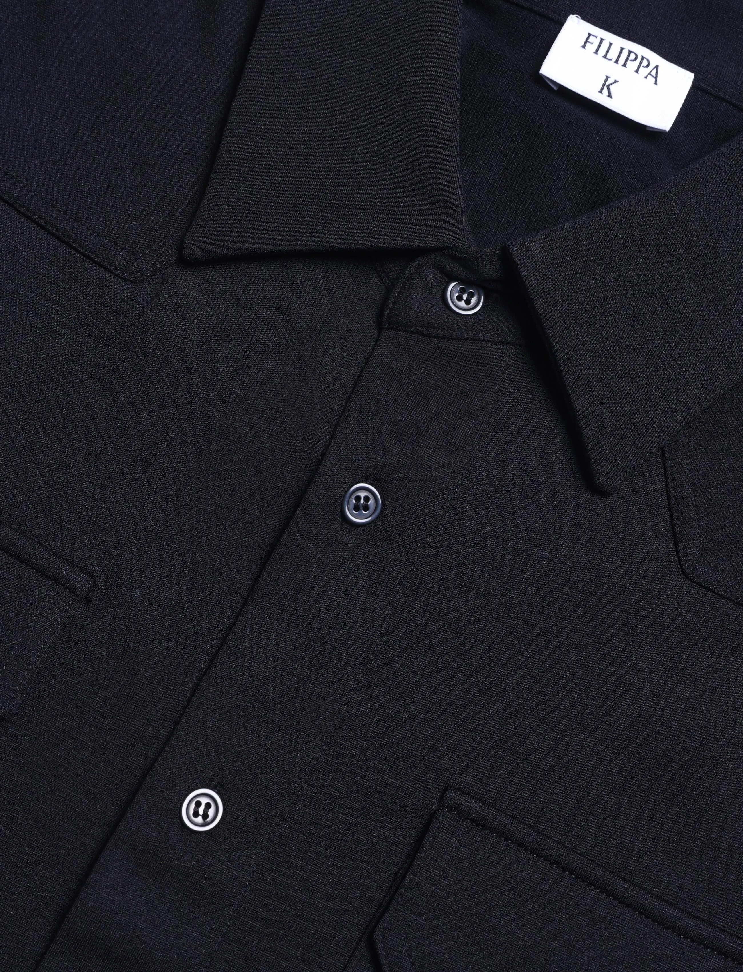 Filippa K - Jersey Pocket Shirt - casual hemden - black - 2