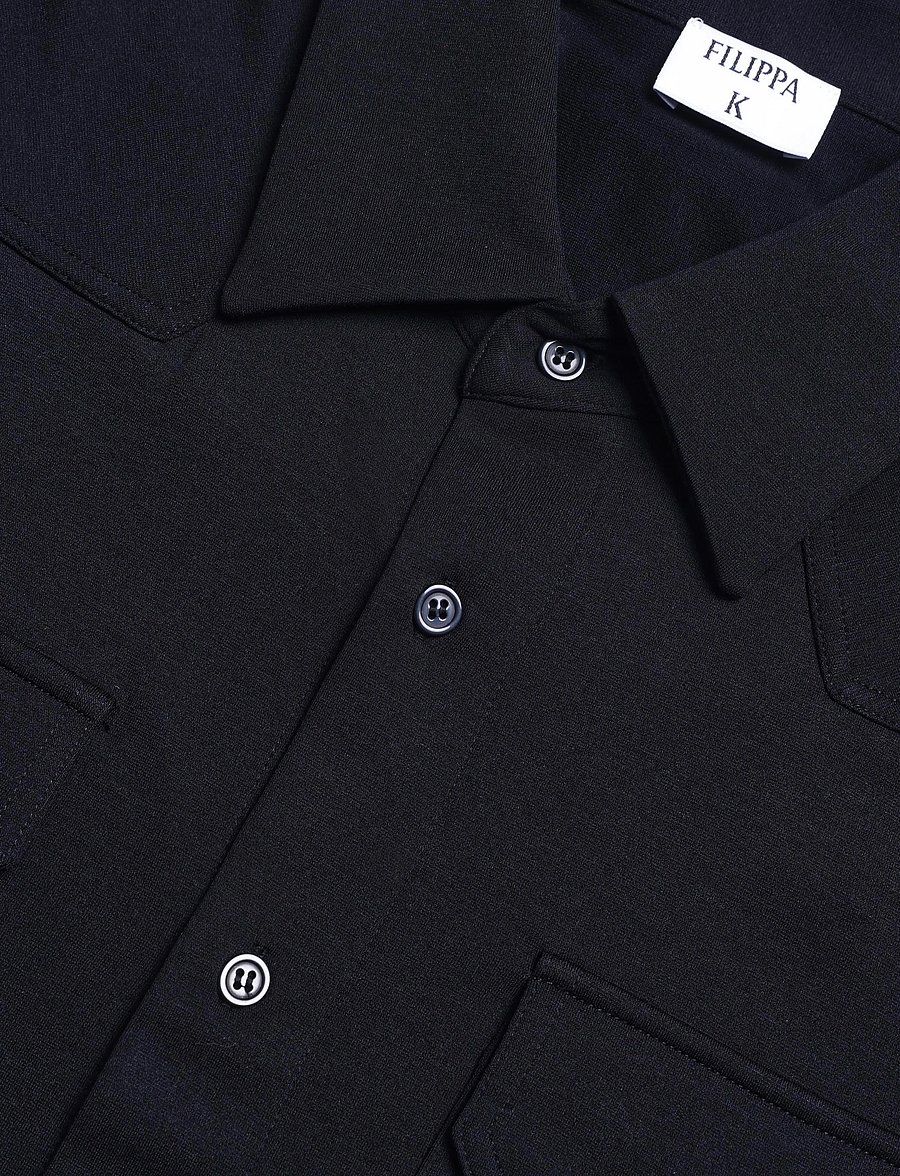 Filippa K - Jersey Pocket Shirt - casual hemden - black - 2