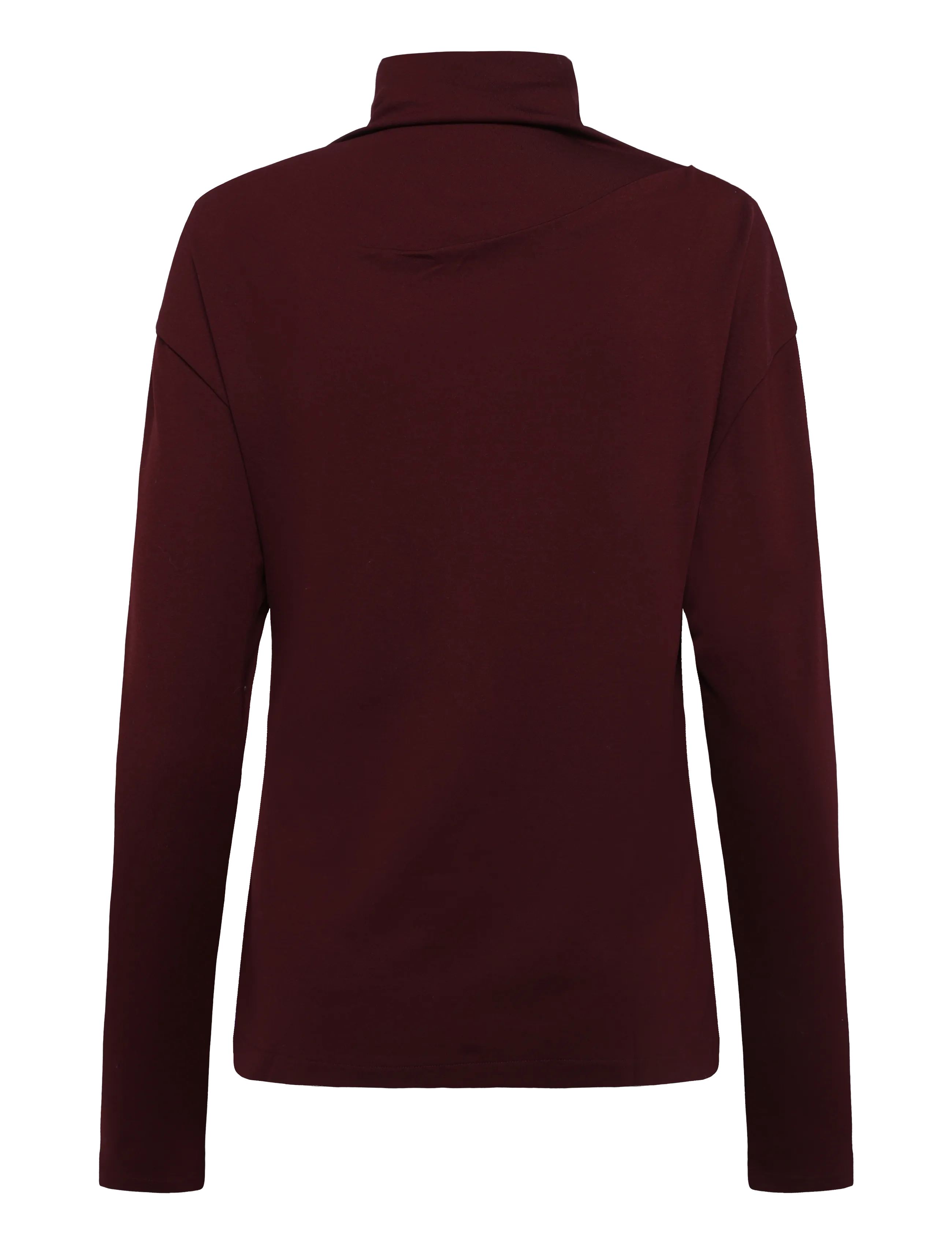 Filippa K - Twisted Neck Top - rullekraver - dark burgundy - 1