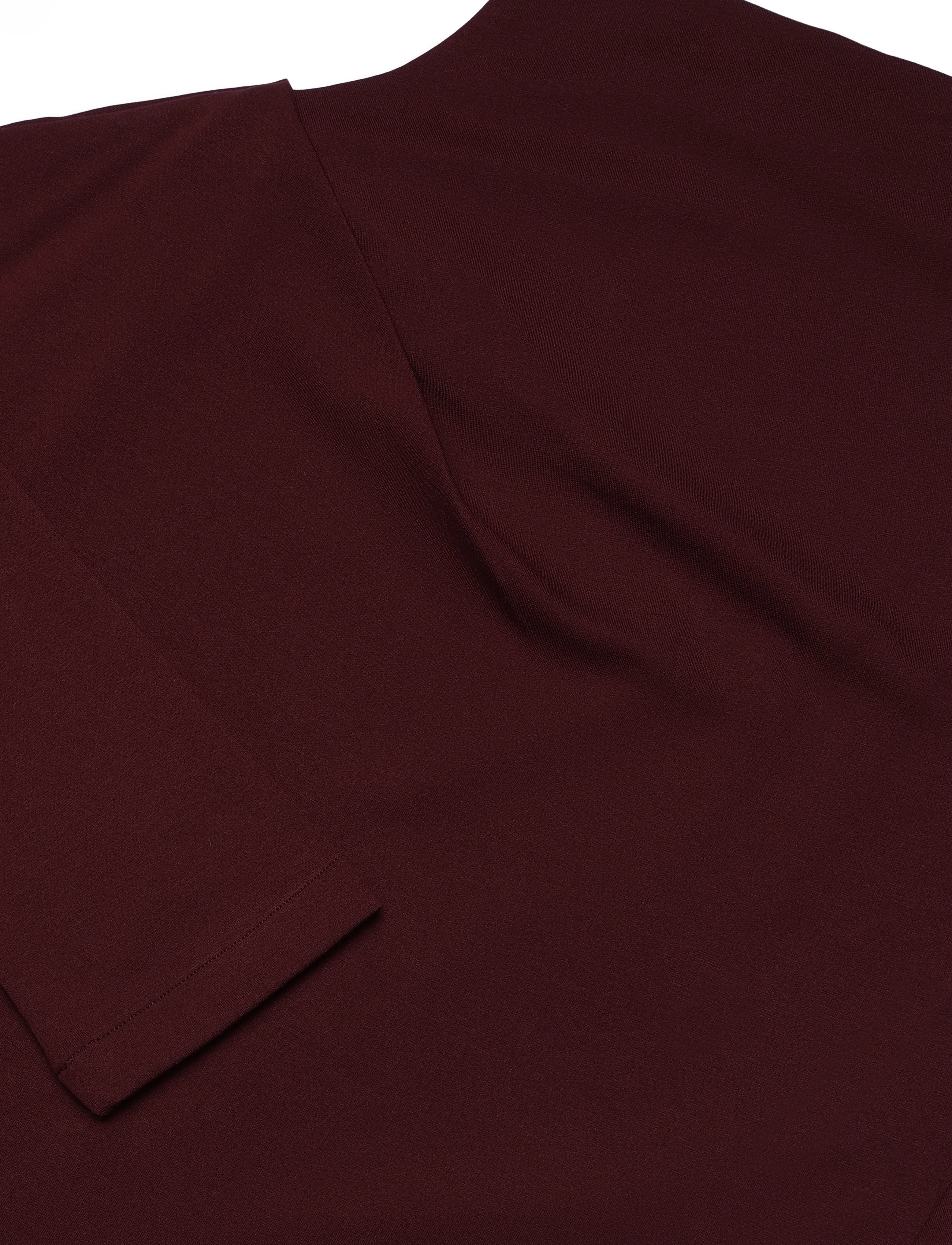 Filippa K - Twisted Neck Top - rullekraver - dark burgundy - 2