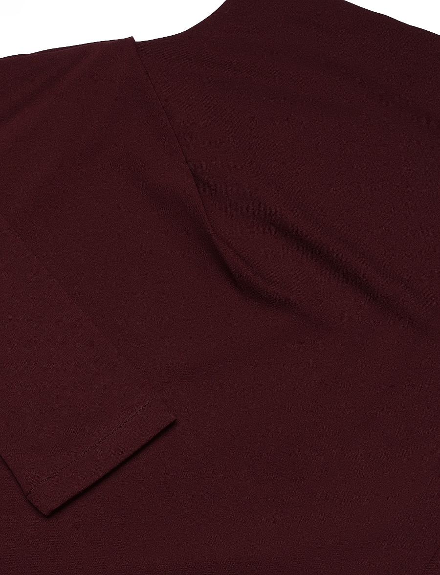 Filippa K - Twisted Neck Top - rullekraver - dark burgundy - 2