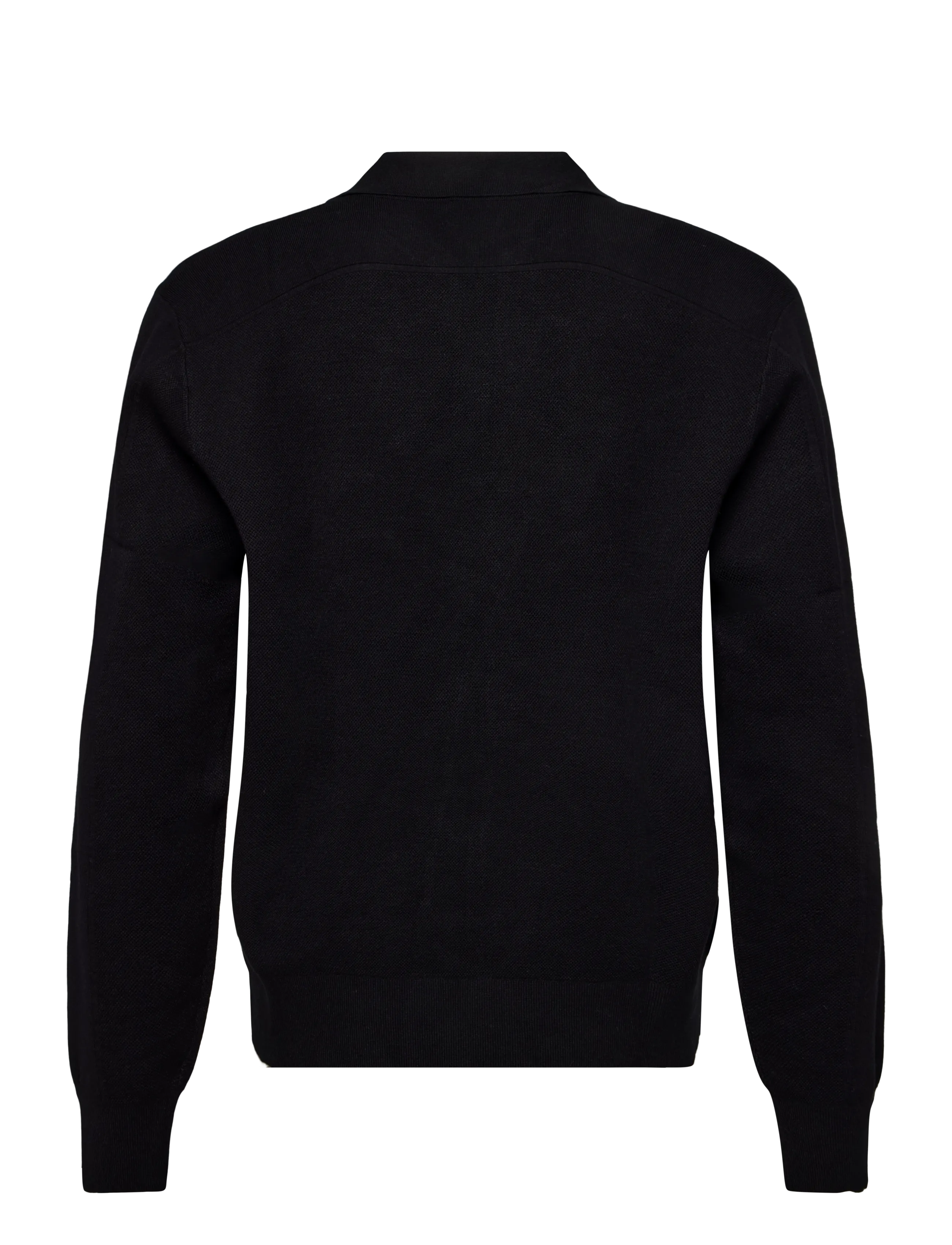 Textured Knit Polo Shirt 2