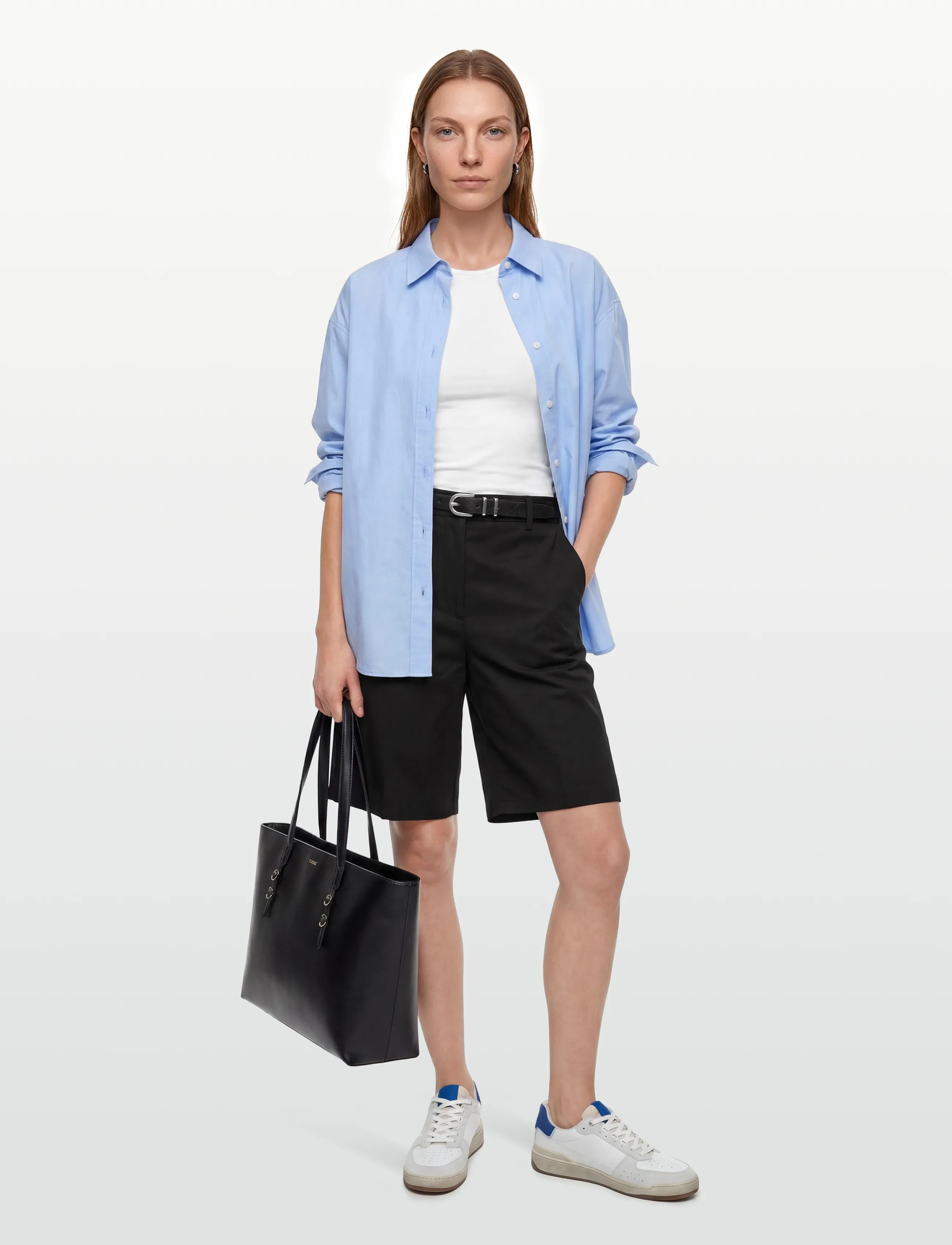 Filippa K - Claire Cotton Shorts - freizeitshorts - black - 0