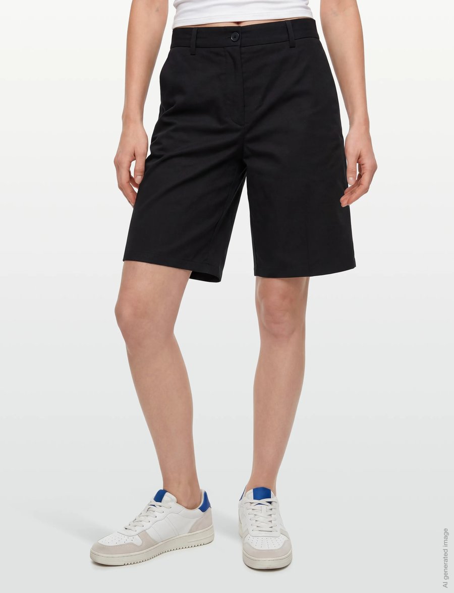 Filippa K - Claire Cotton Shorts - freizeitshorts - black - 3
