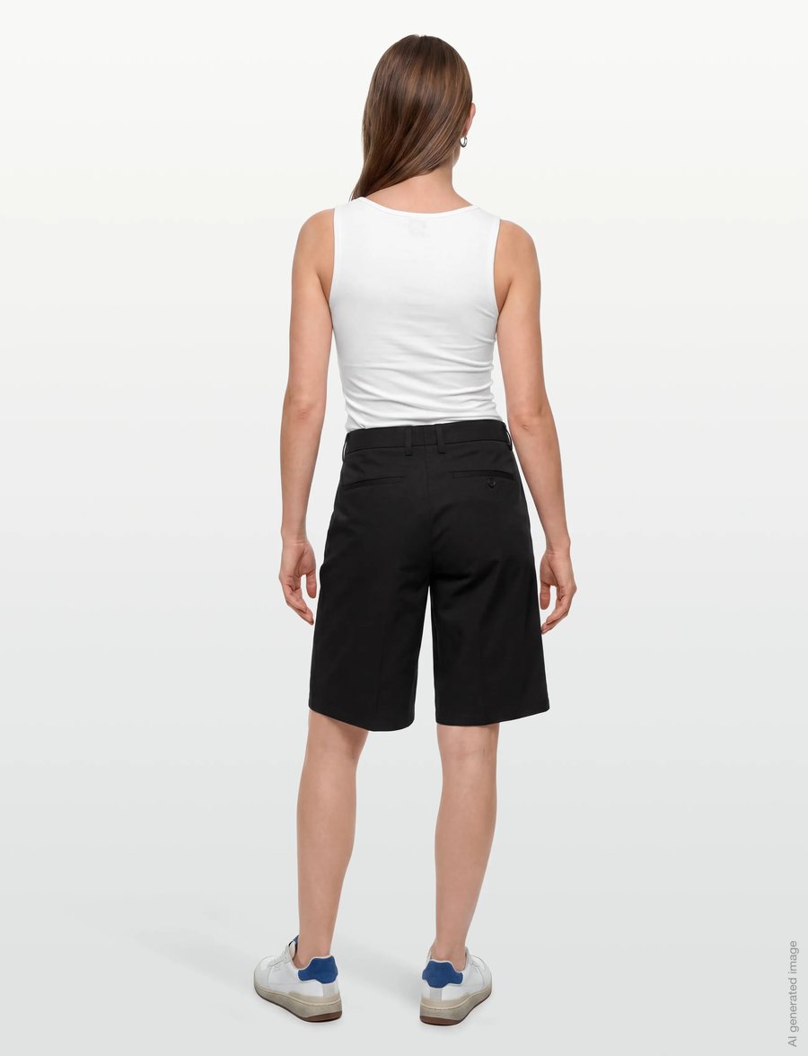 Filippa K - Claire Cotton Shorts - freizeitshorts - black - 4