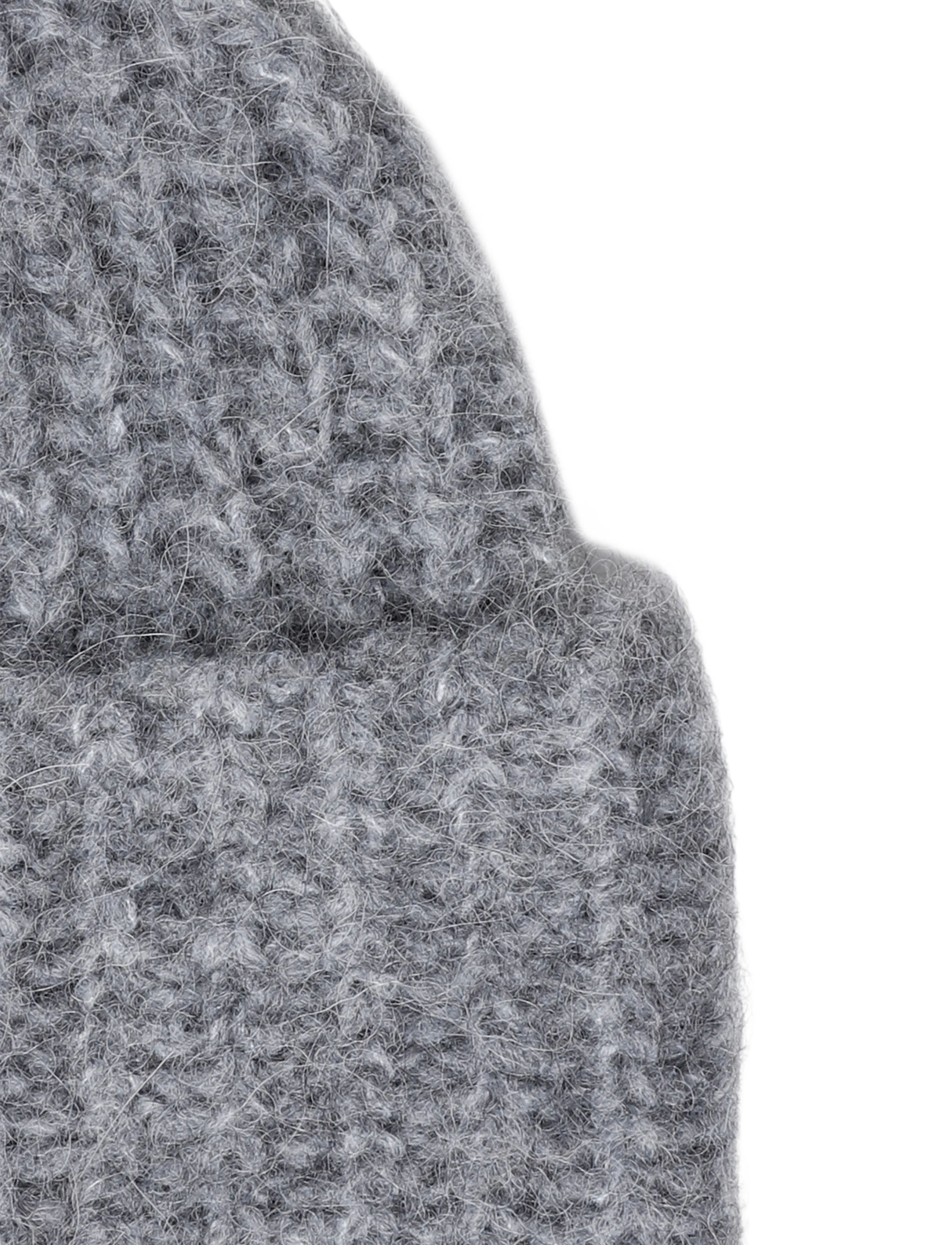 Filippa K - Hairy Alpaca Hat - mössor - grey melange - 2