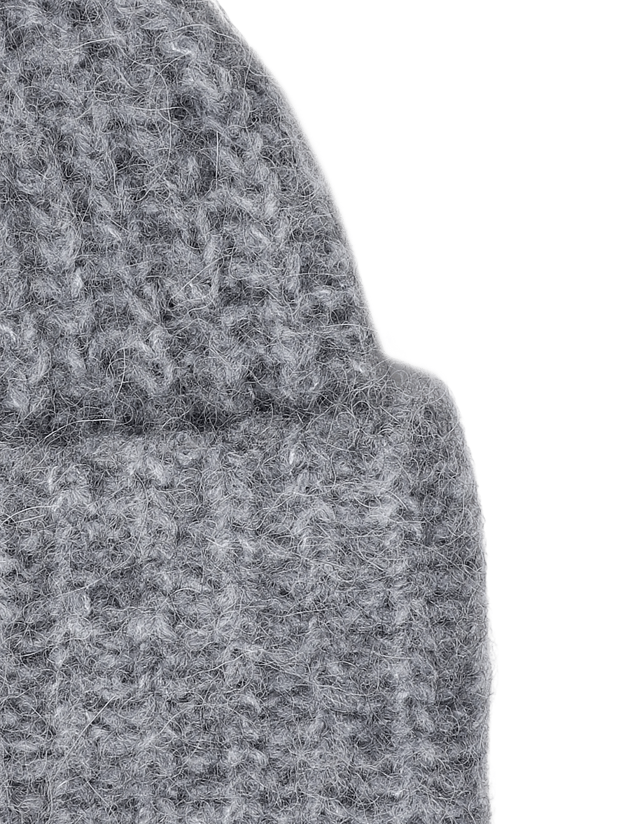 Filippa K - Hairy Alpaca Hat - mössor - grey melange - 2