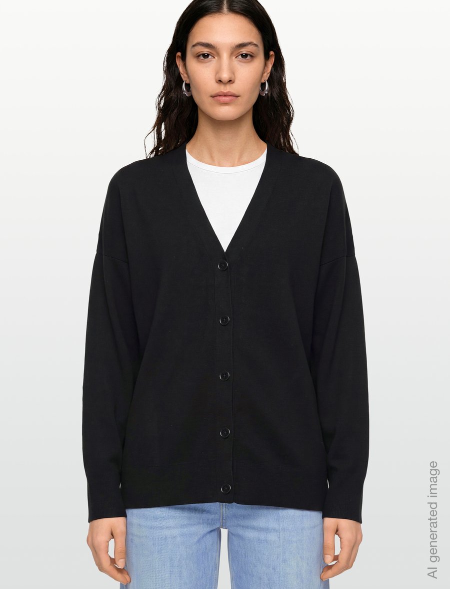 Filippa K - Hourglass Cardigan - strickjacken - black - 3