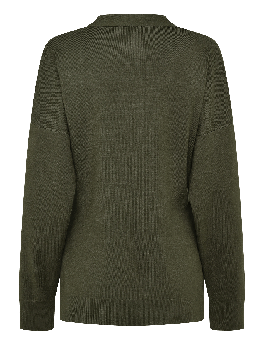 Filippa K - Hourglass Cardigan - cardigans - dark moss green - 1