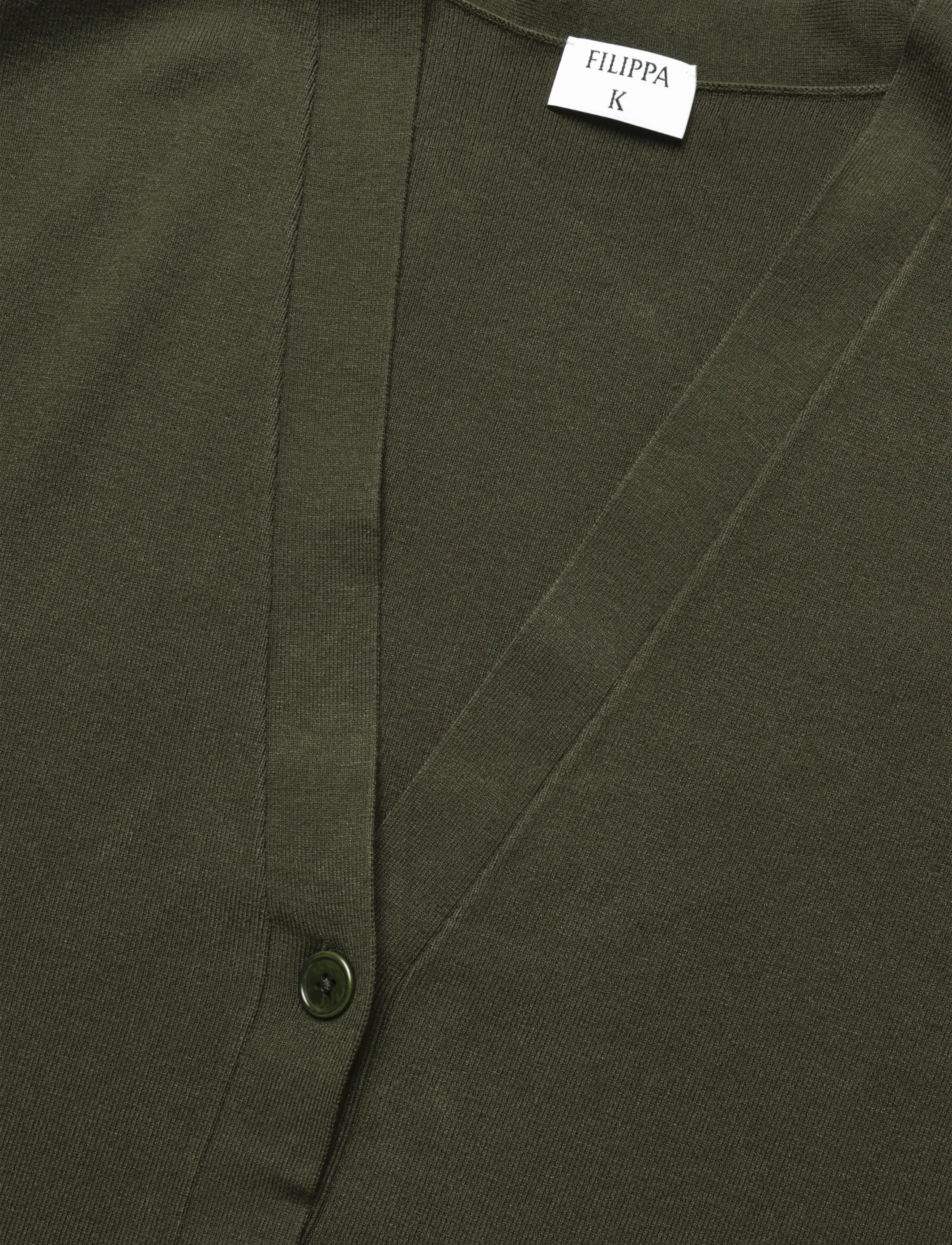 Filippa K - Hourglass Cardigan - cardigans - dark moss green - 2