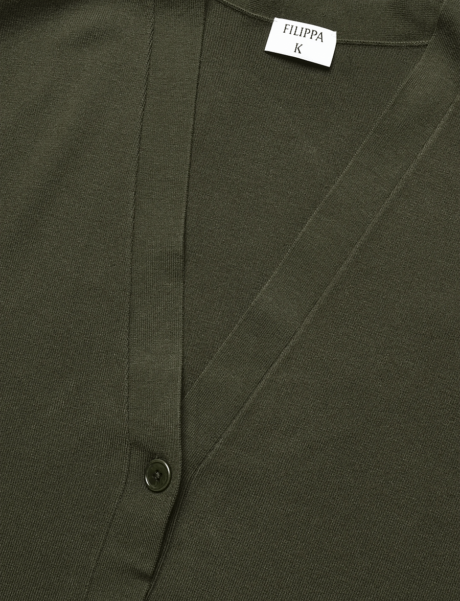 Filippa K - Hourglass Cardigan - cardigans - dark moss green - 2