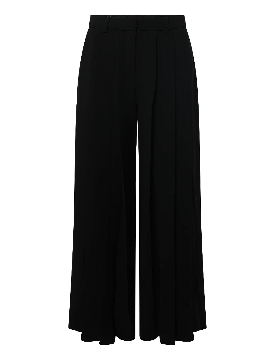 Filippa K - Fully Pleated Trousers - vida byxor - black - 0