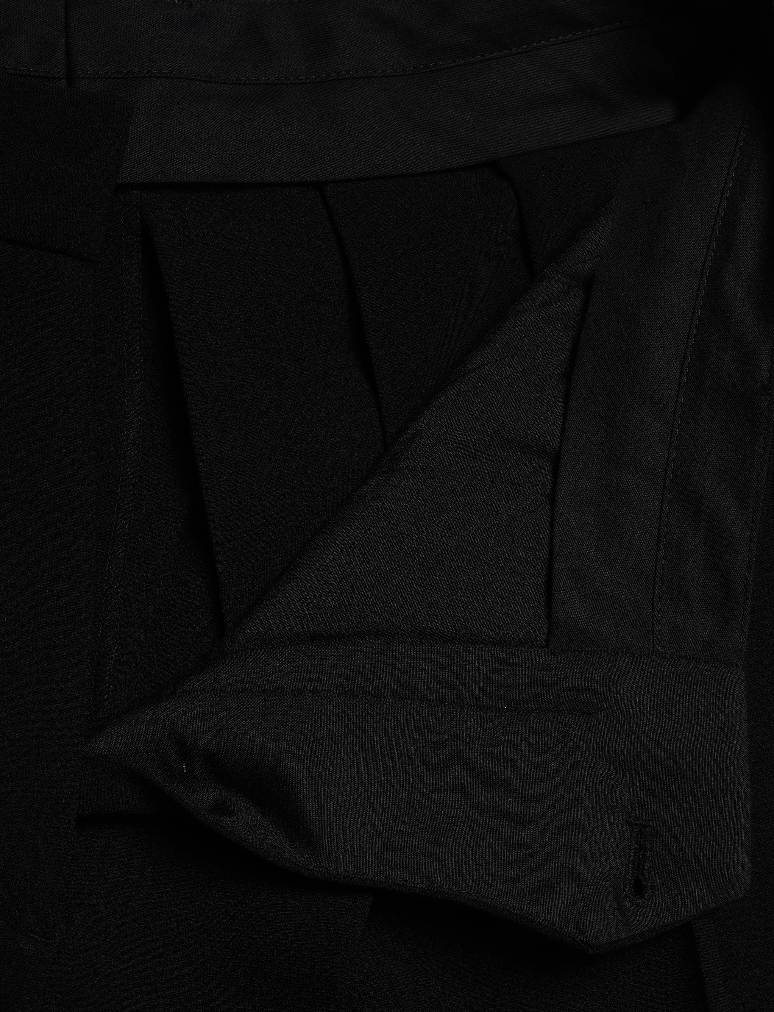 Filippa K - Fully Pleated Trousers - vida byxor - black - 3