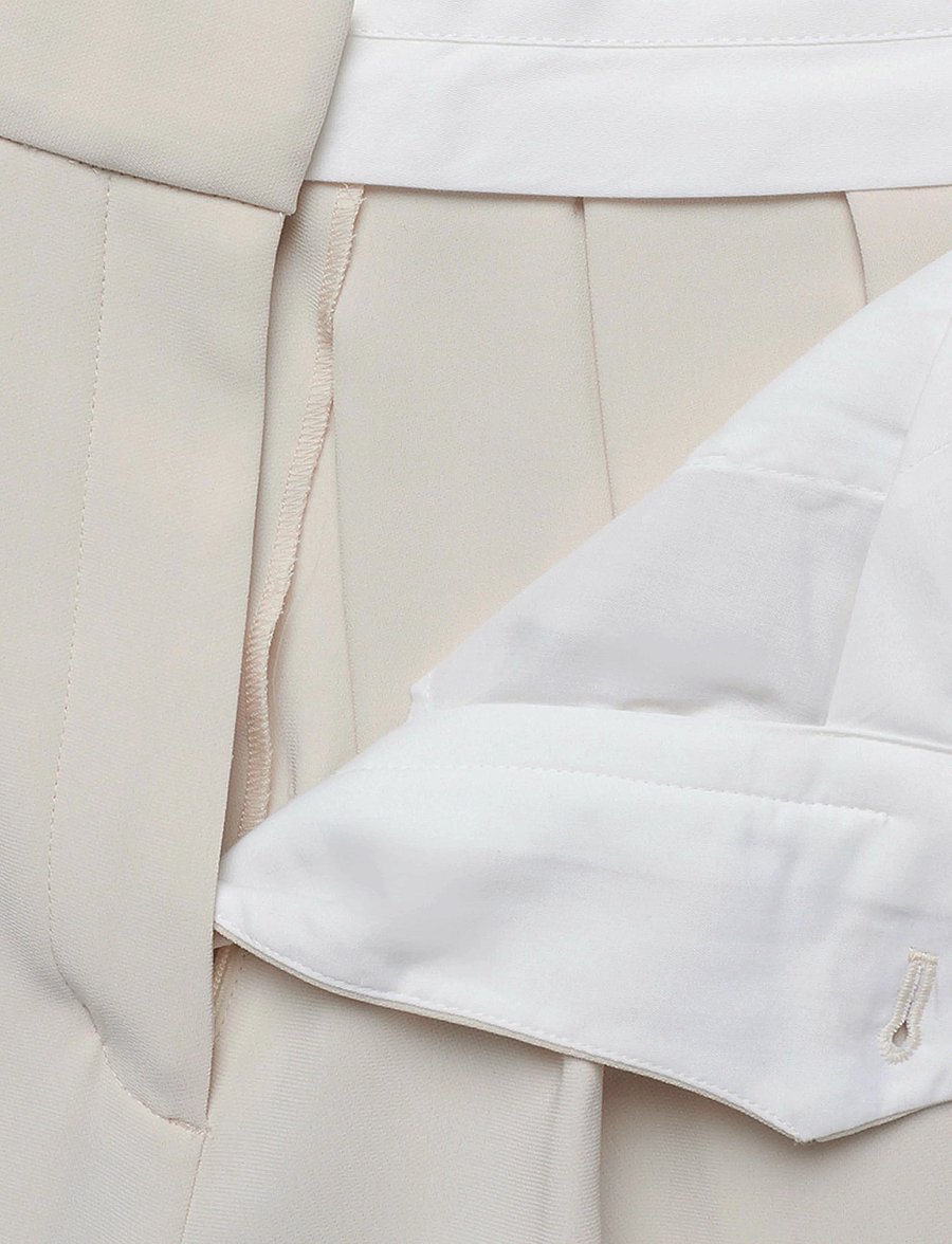 Filippa K - Fully Pleated Trousers - hosen mit weitem bein - ivory - 3