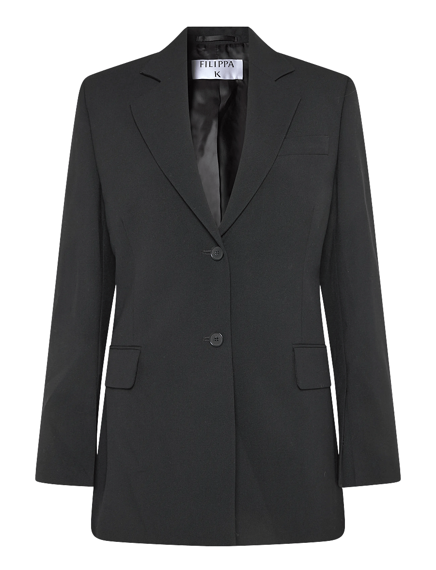 Filippa K - Slit Blazer - enkeltradede blazere - black - 0