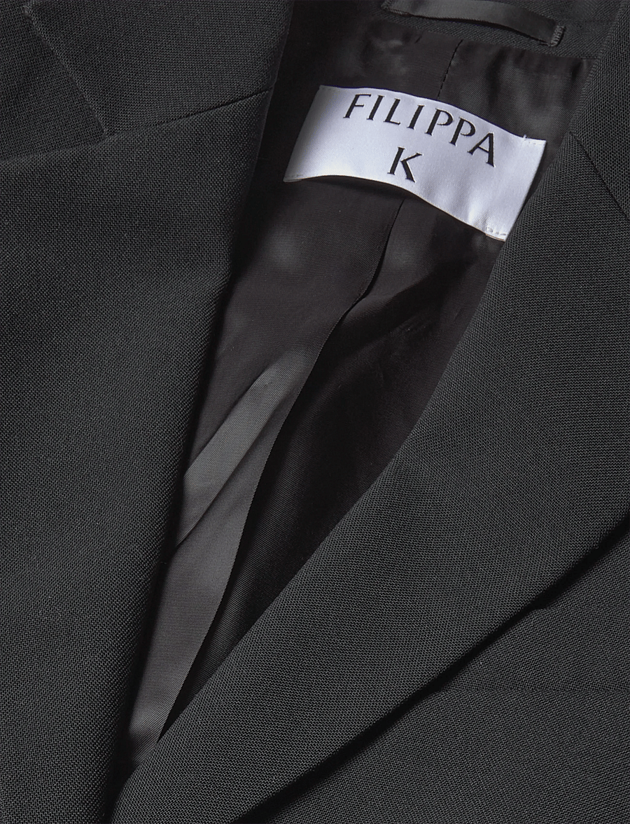 Filippa K - Slit Blazer - enkeltradede blazere - black - 2