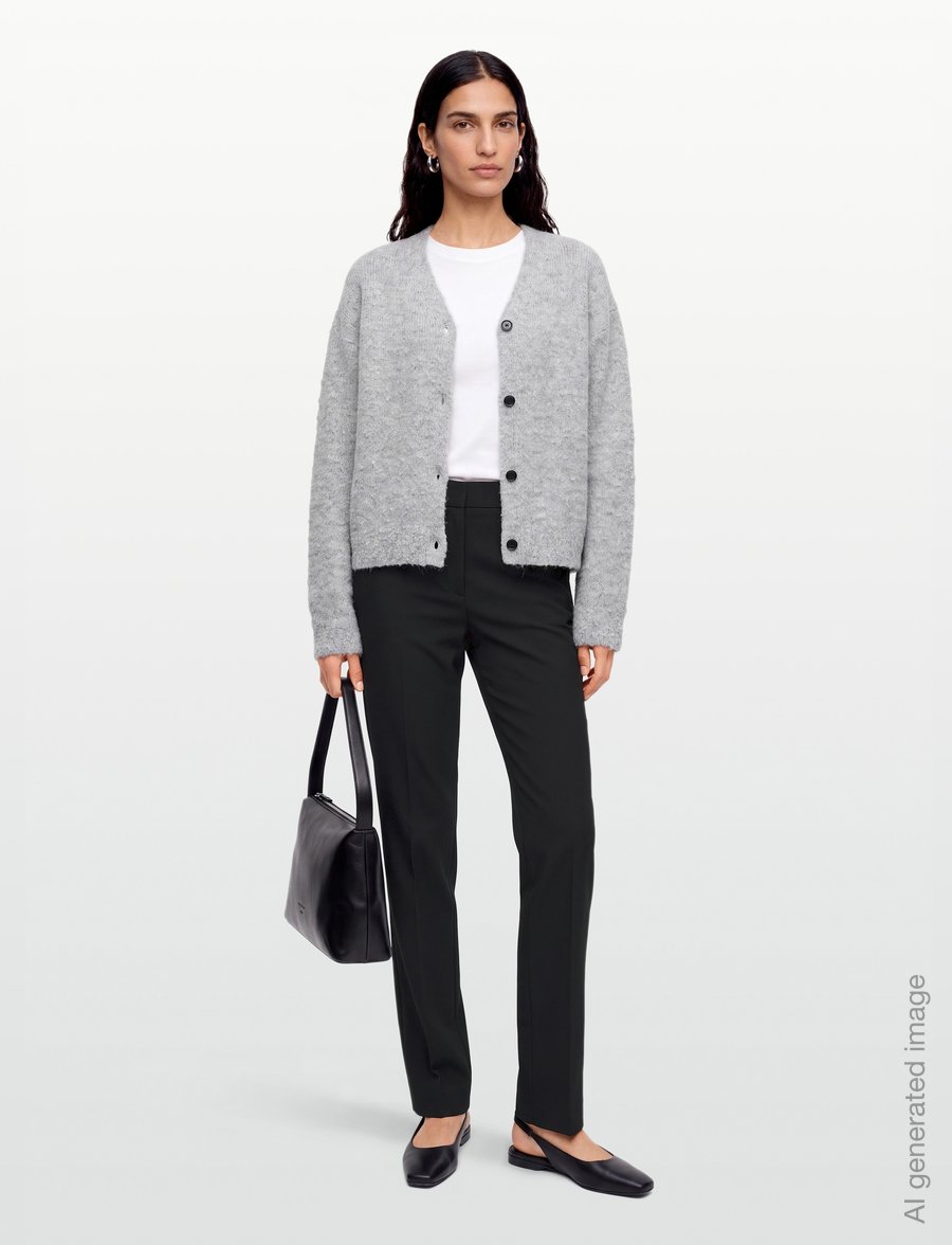 Filippa K - Slim Slit Trousers - slim fit-byxor - black - 0