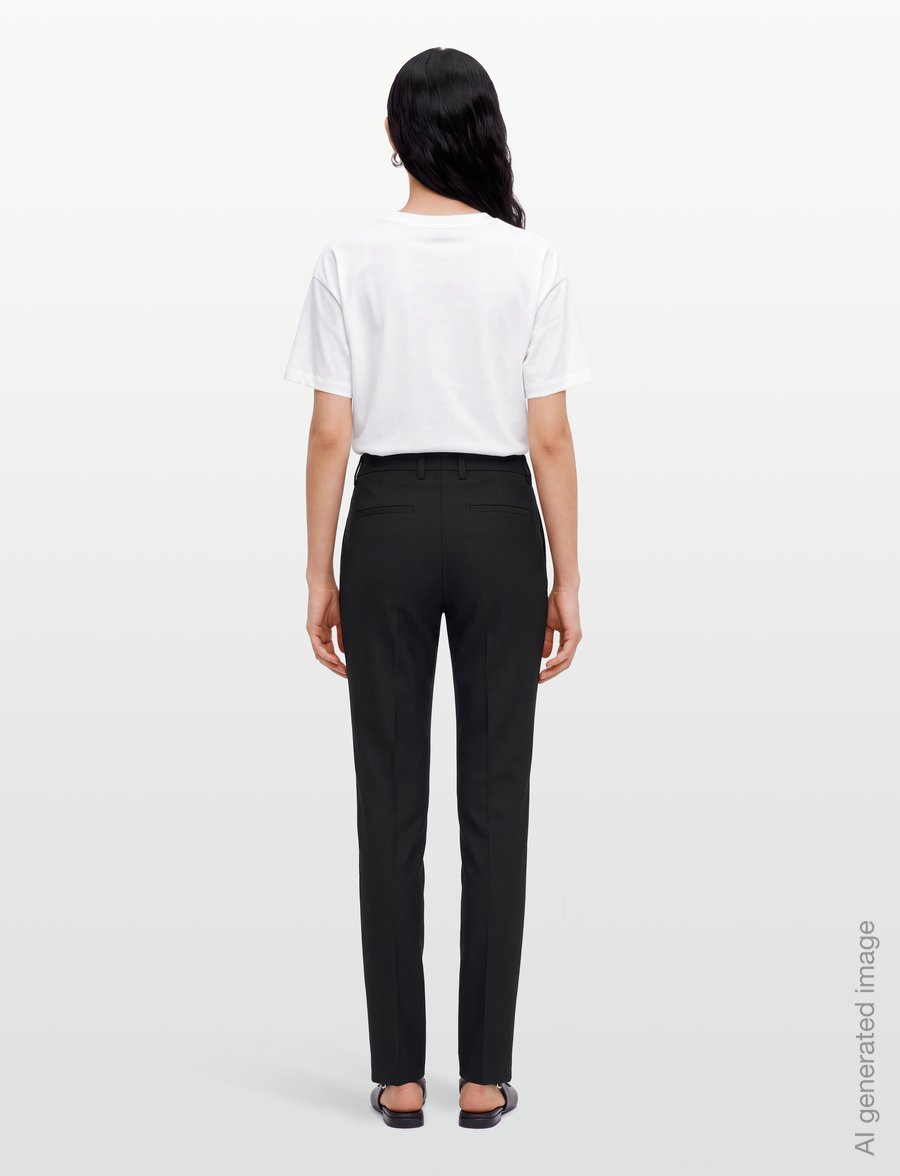 Filippa K - Slim Slit Trousers - slim fit-byxor - black - 4