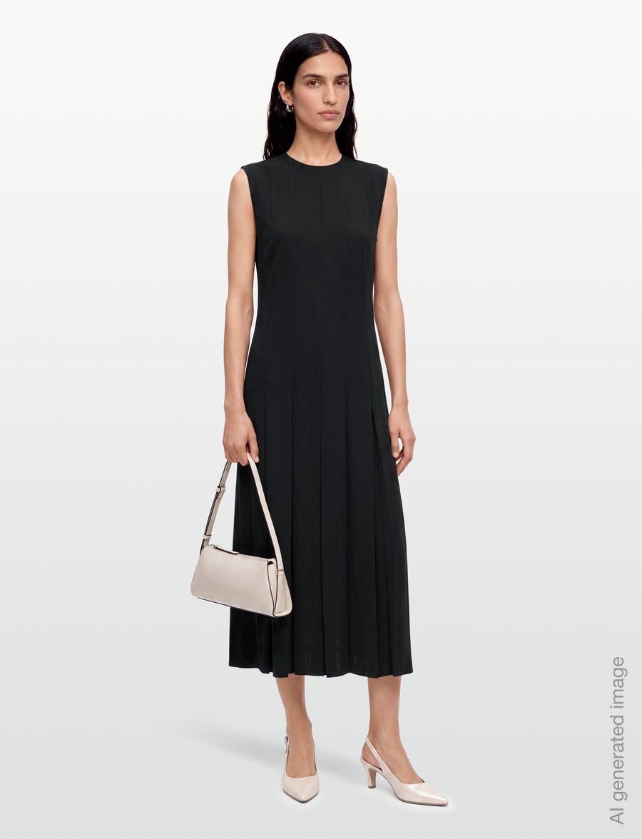 Filippa K - Pleated Dress - maxikleider - black - 0