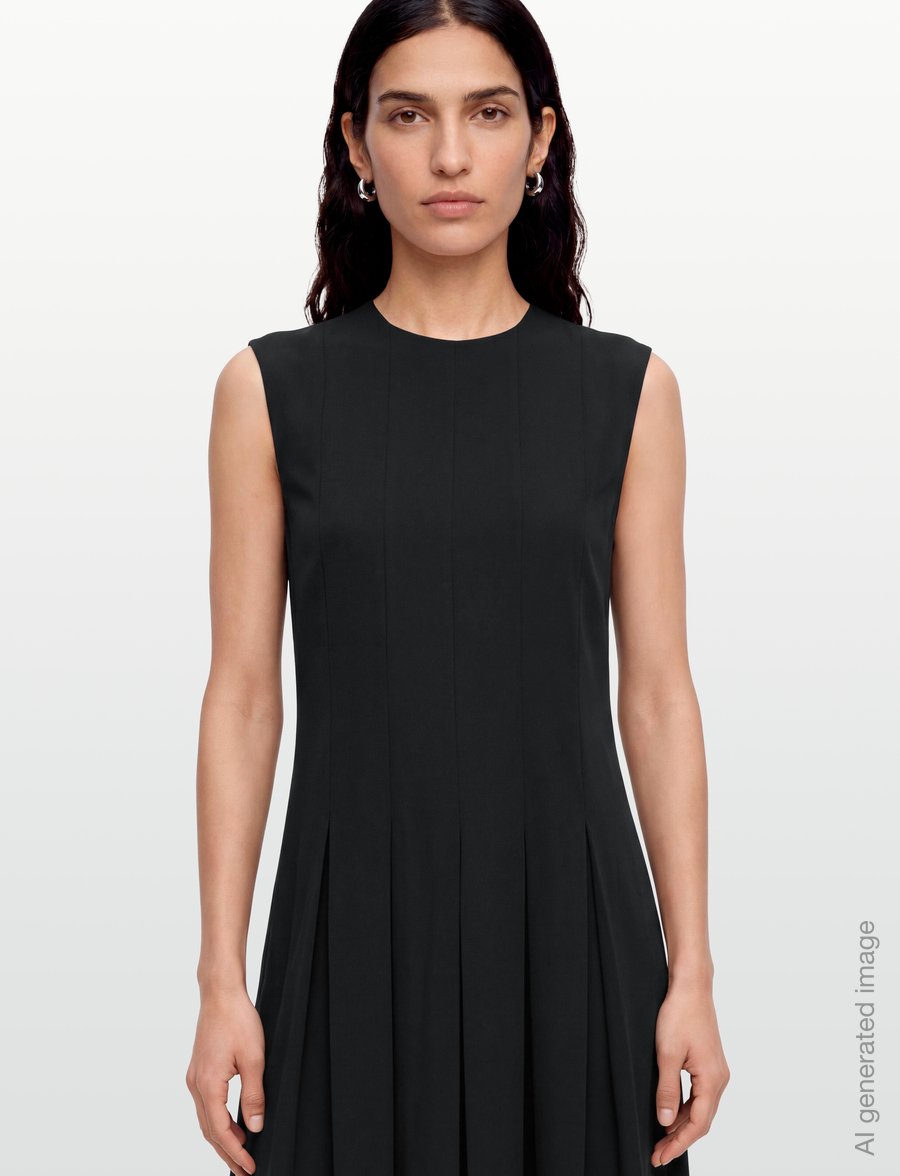 Filippa K - Pleated Dress - maxikleider - black - 3