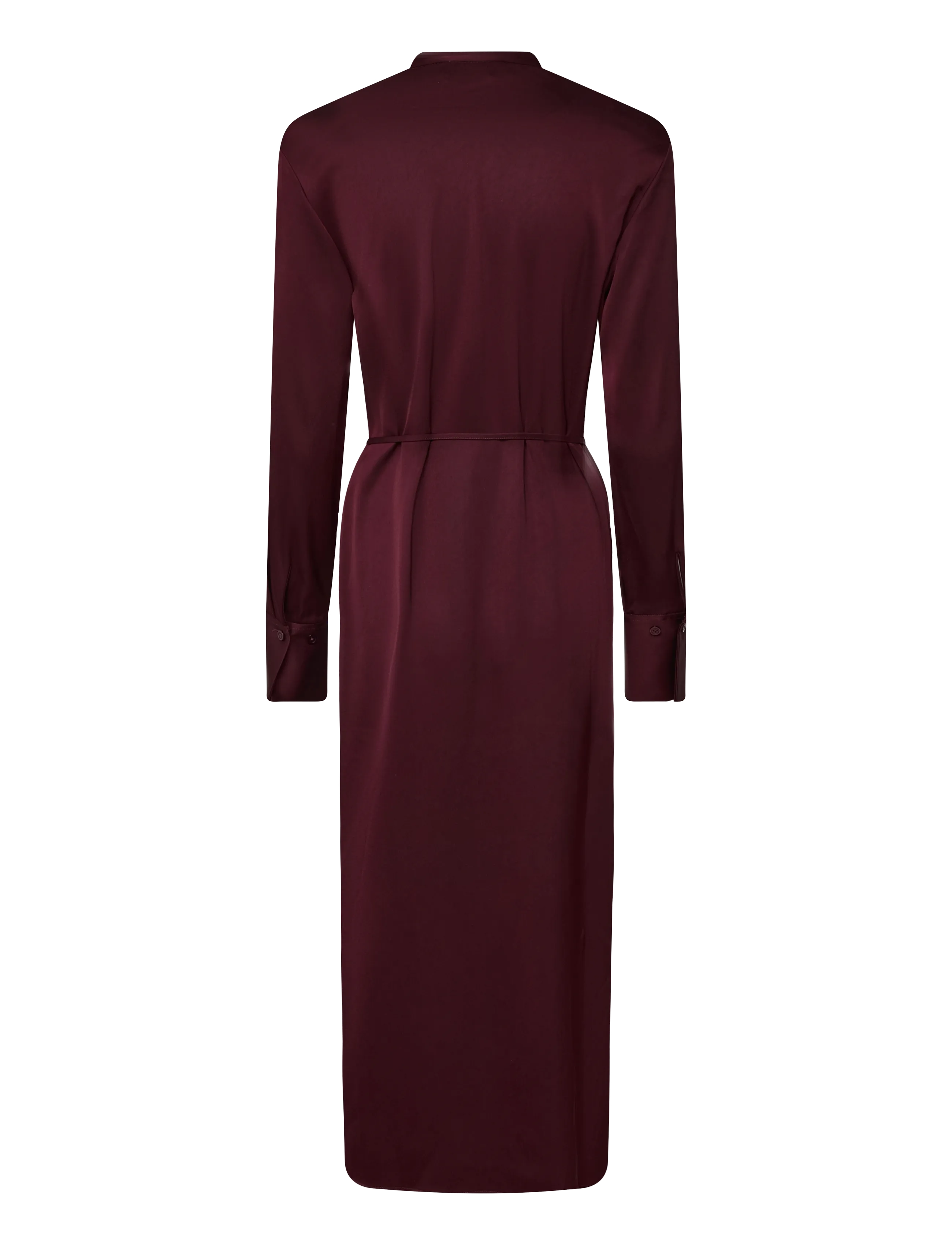 Filippa K - Half Placket Dress - hemdkleider - dark burgundy - 1