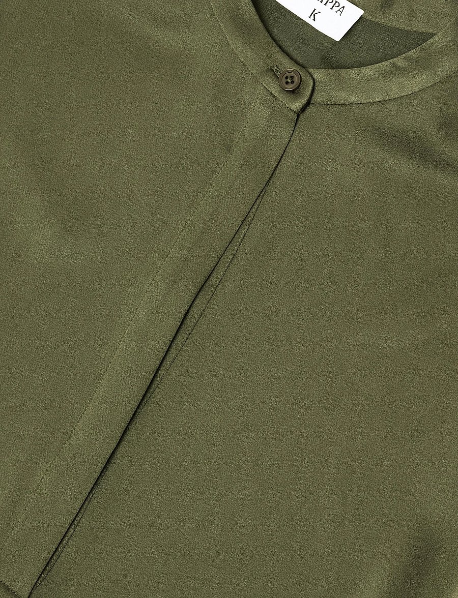 Filippa K - Half Placket Dress - shirt dresses - laurel green - 2