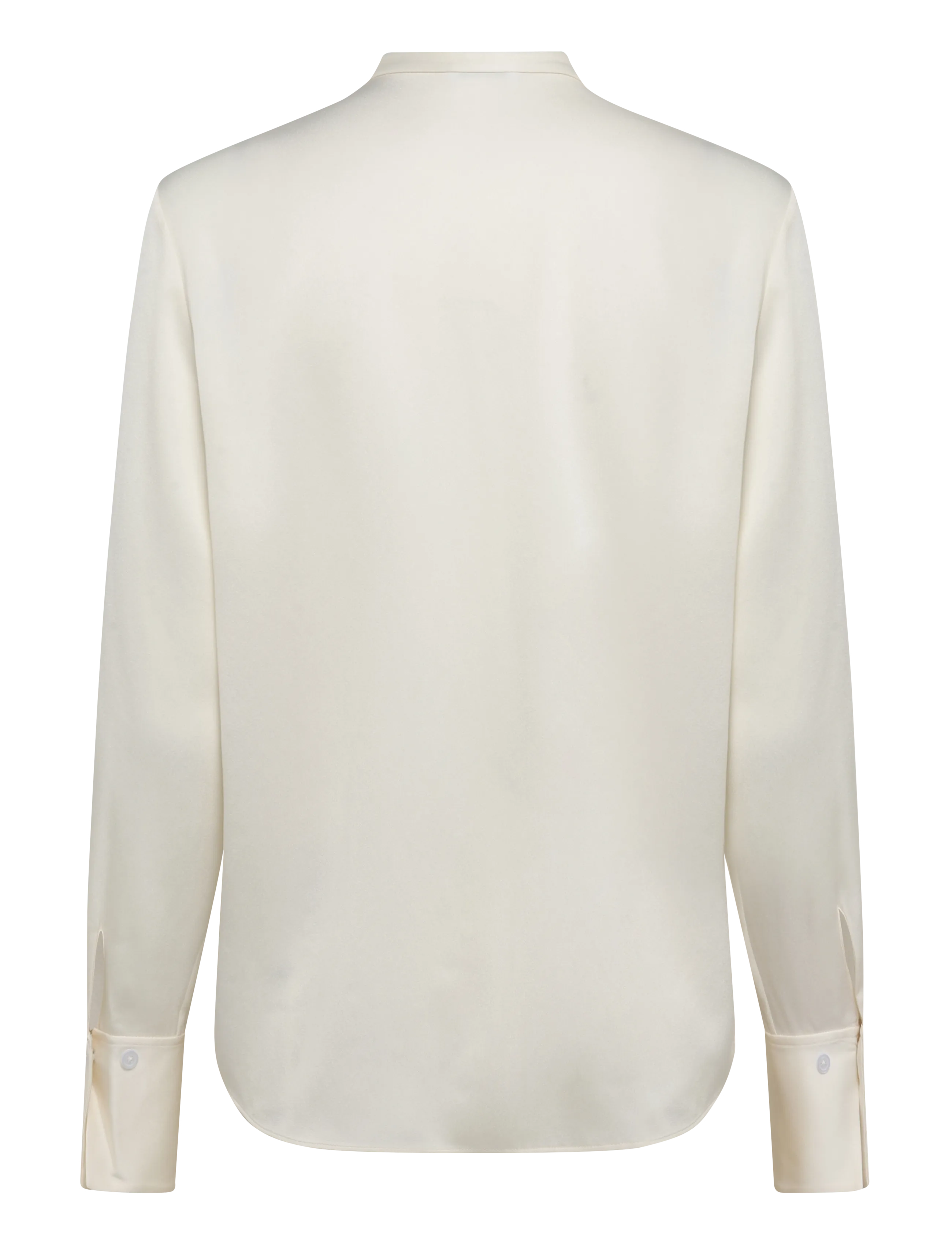 Filippa K - Half Placket Stand Collar Blouse - långärmade blusar - off-white - 2