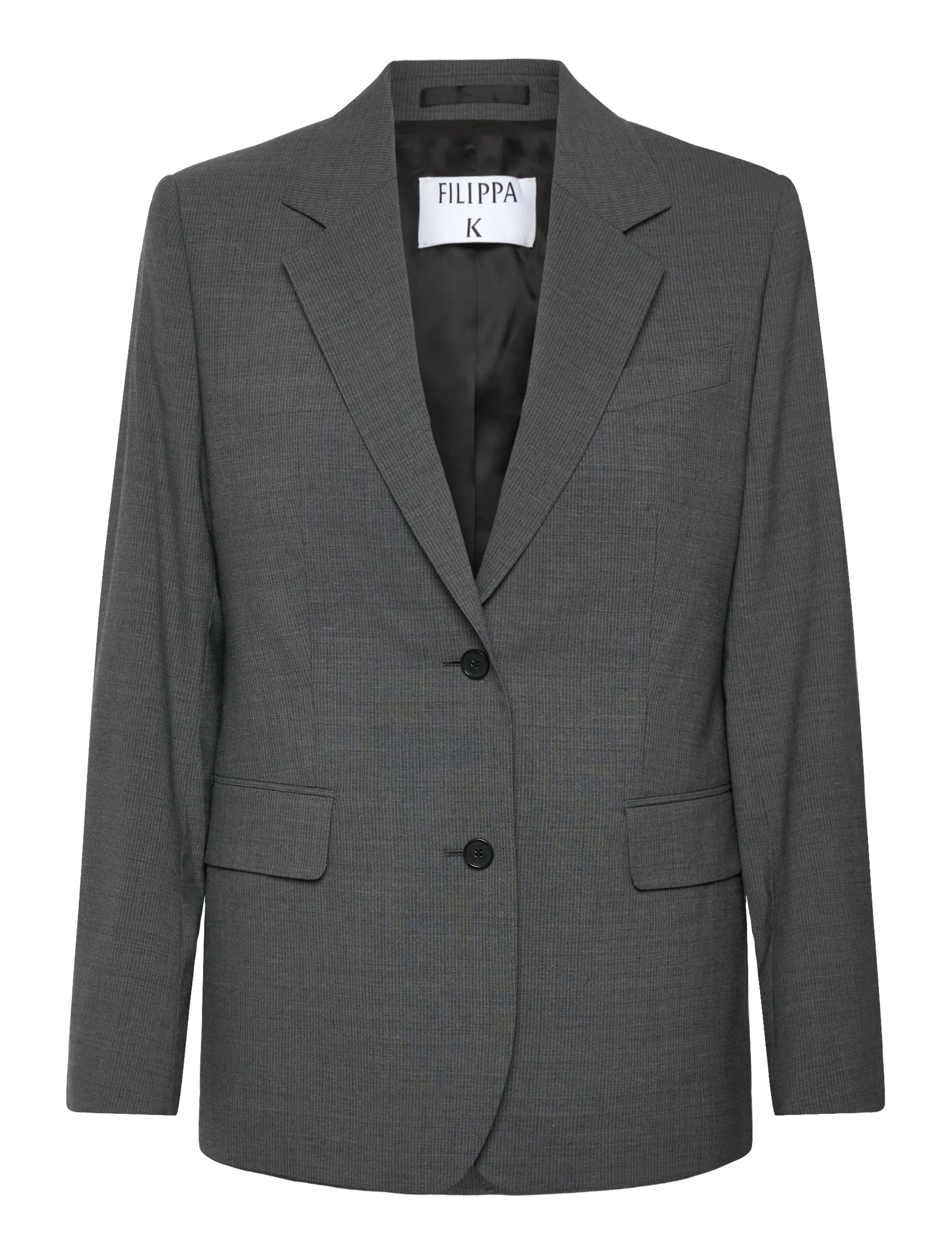 Filippa K Delilah Pinstripe Blazer - Tøj - MID GREY / grey