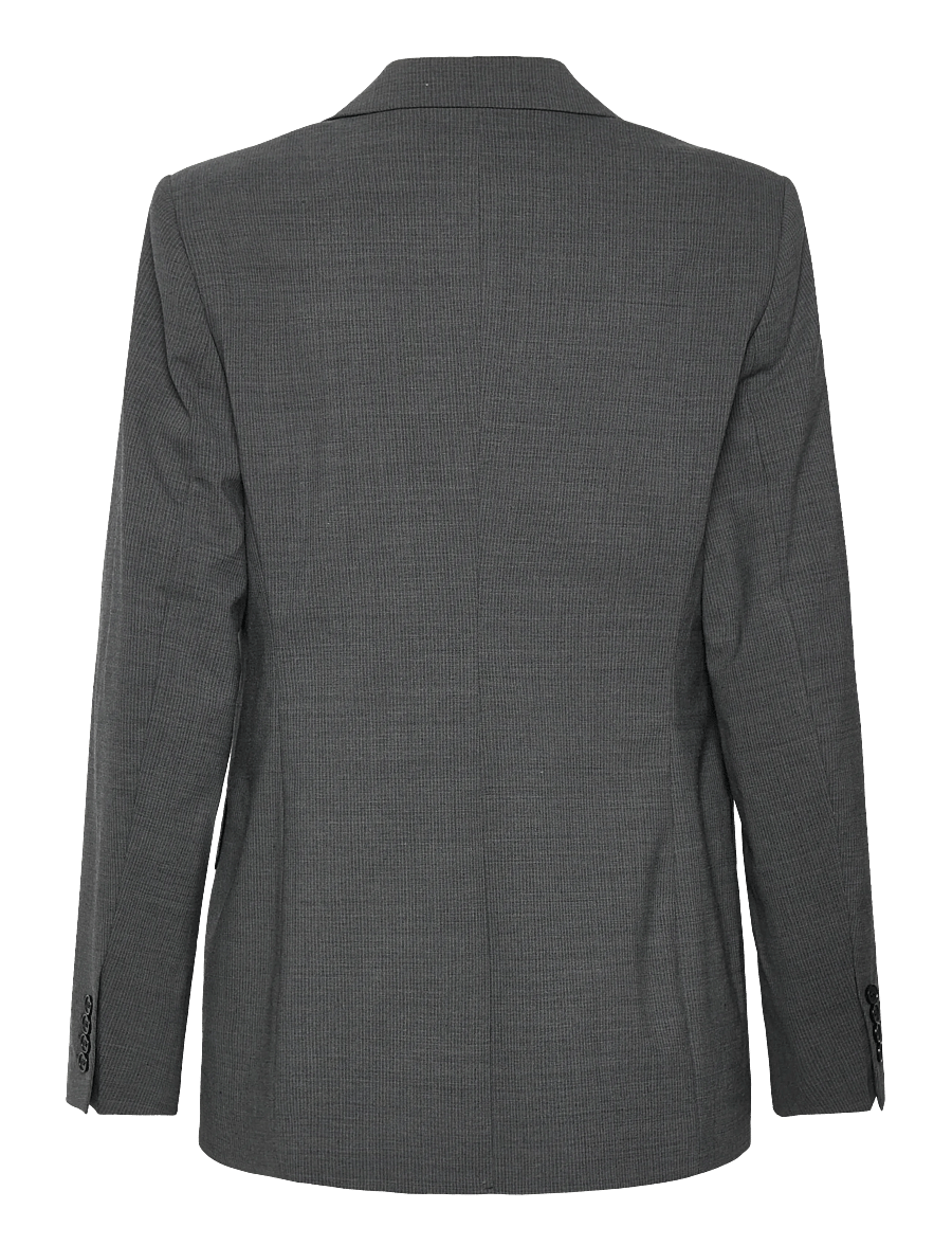 Filippa K - Delilah Pinstripe Blazer - enkelknäppta kavajer - mid grey - 2