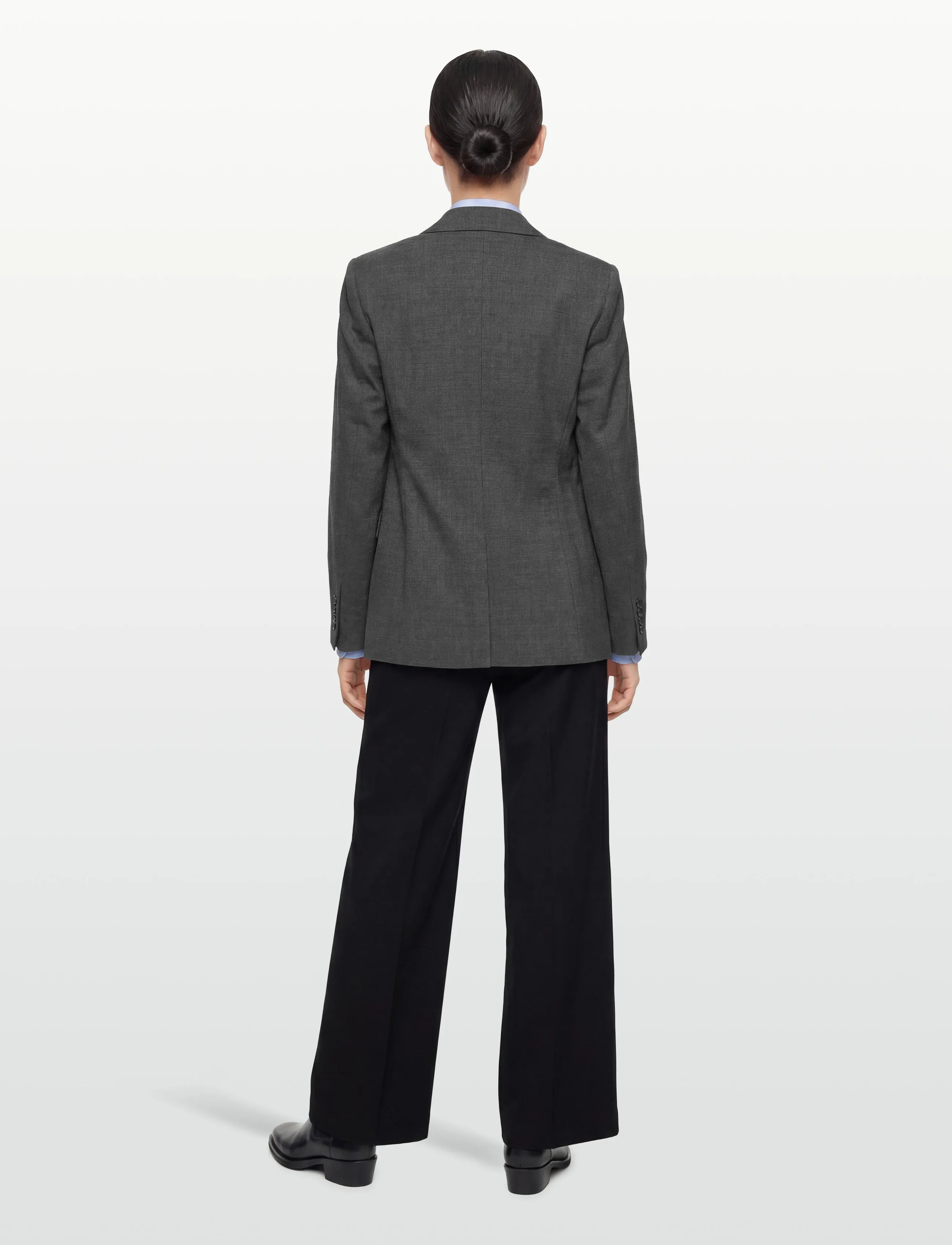 Filippa K - Delilah Pinstripe Blazer - særlige begivenheder - mid grey - 4