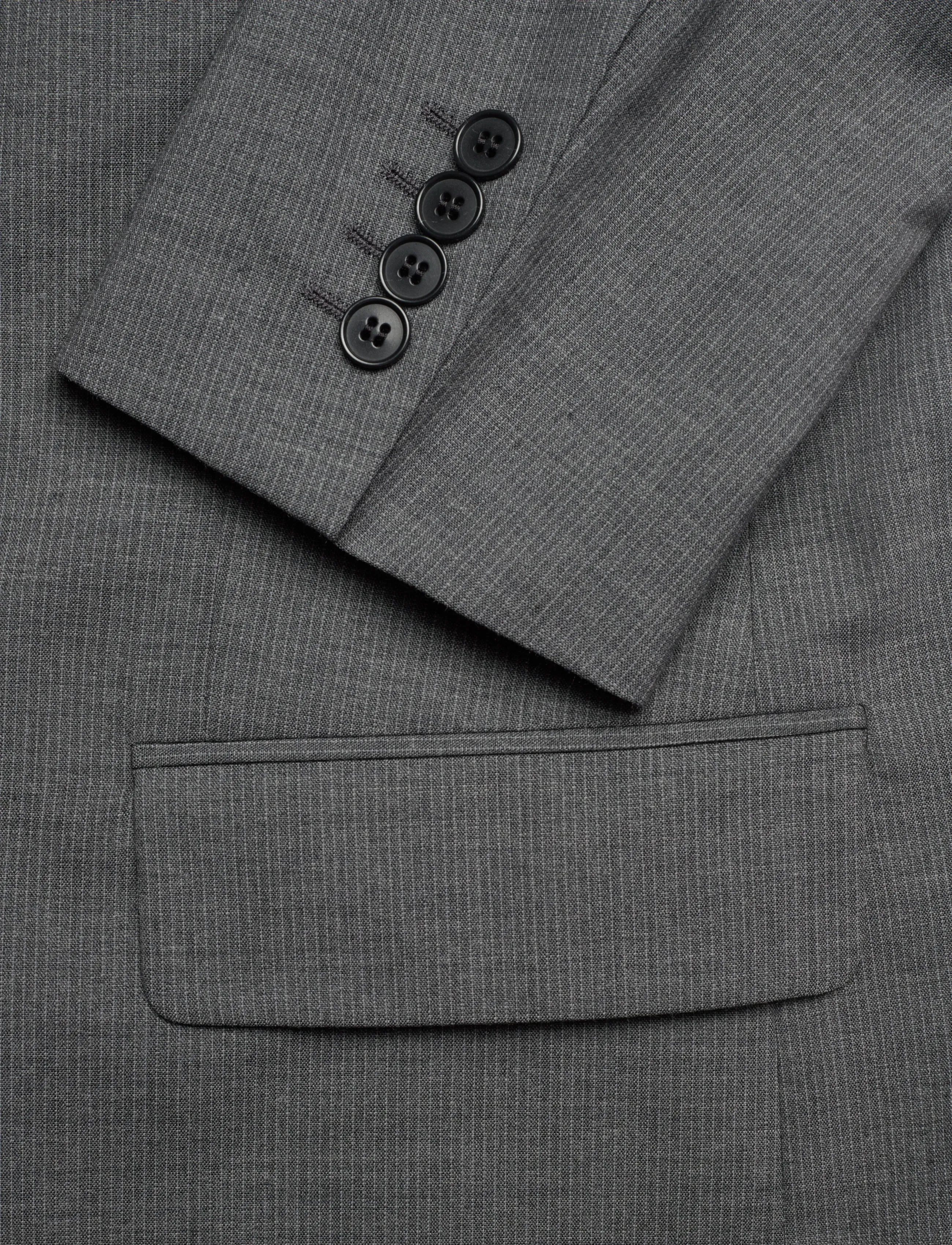 Filippa K - Delilah Pinstripe Blazer - yksiriviset bleiserit - mid grey - 3