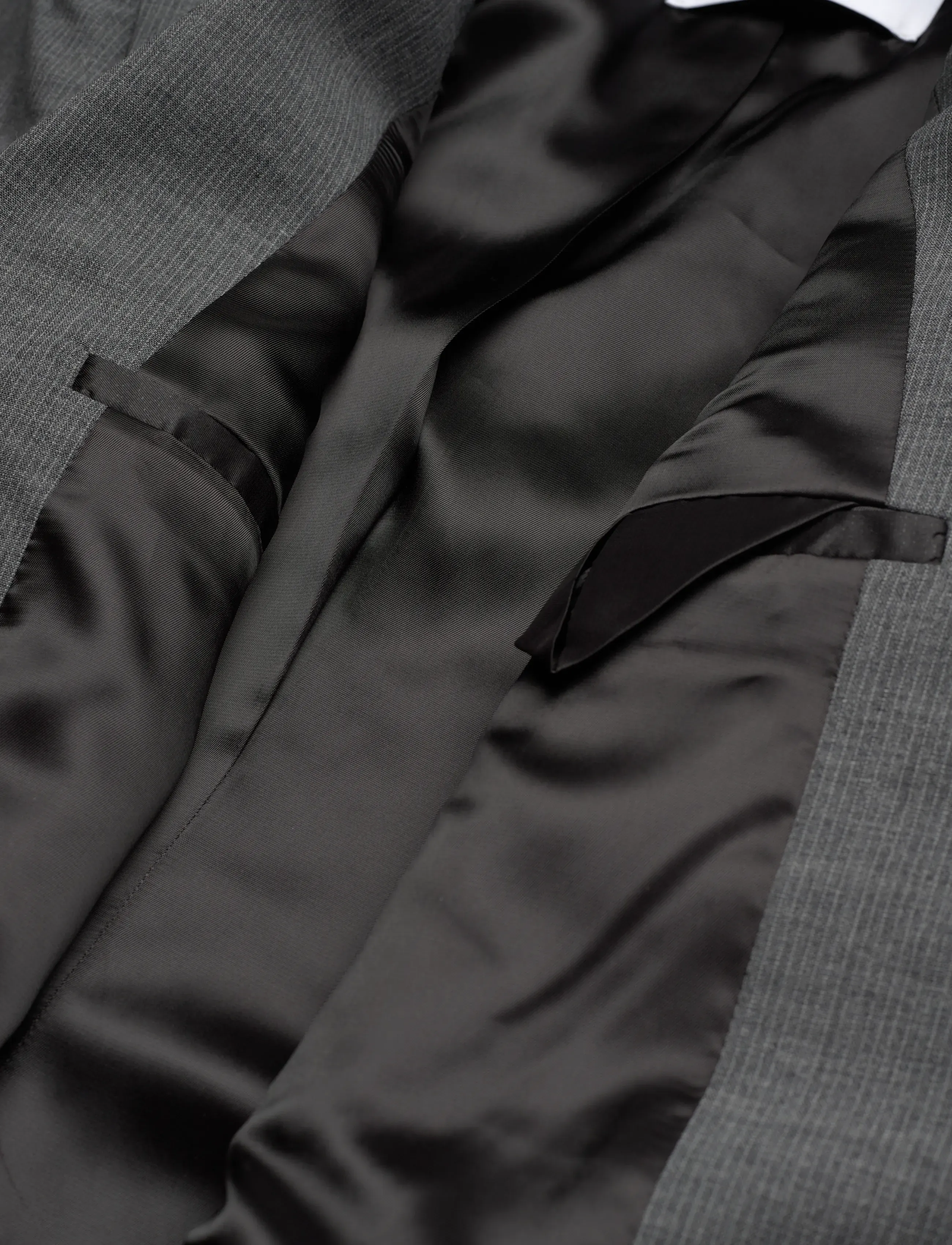 Filippa K - Delilah Pinstripe Blazer - yksiriviset bleiserit - mid grey - 4