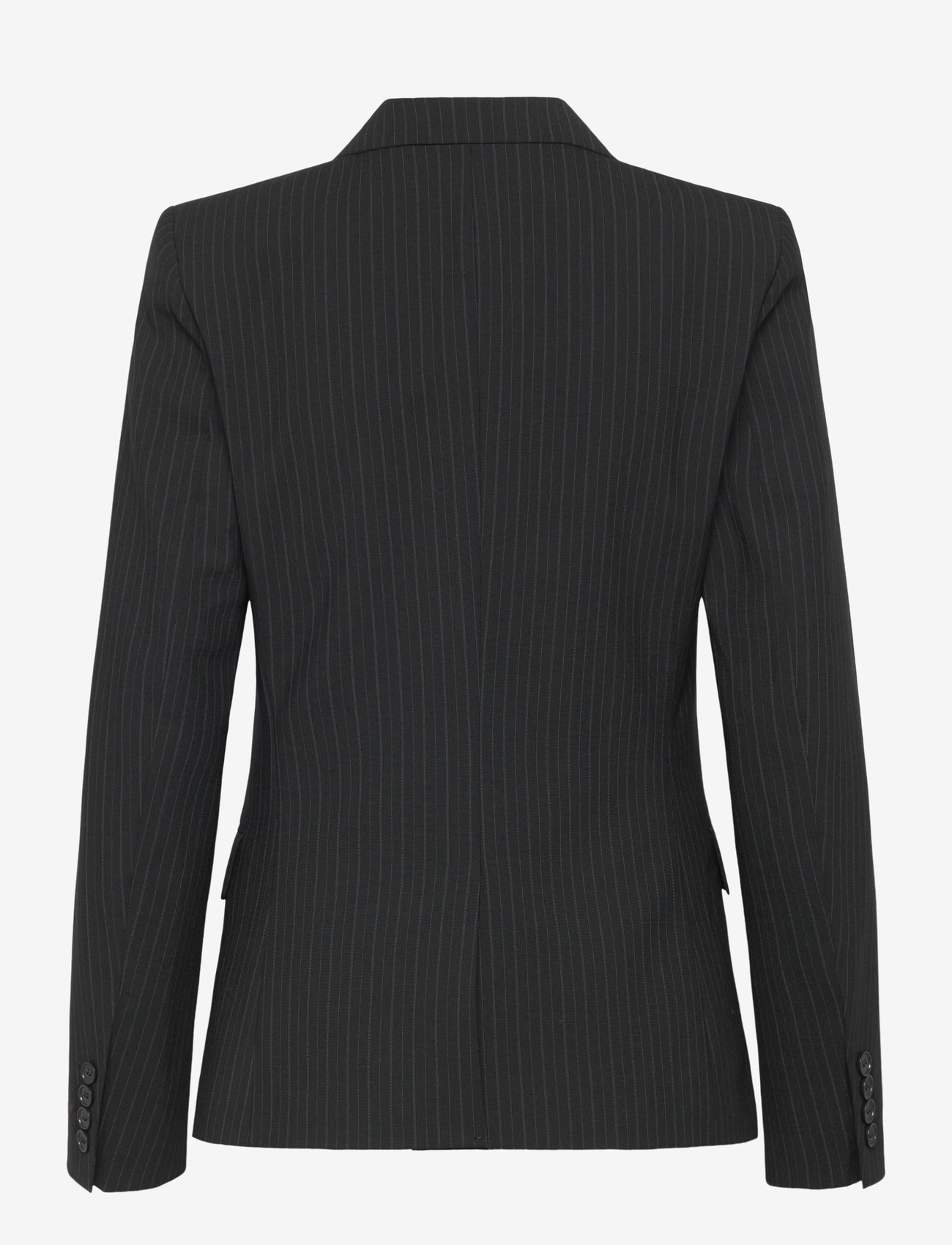Filippa K - Sasha Pinstripe Blazer - enkeltradede blazere - black - 1