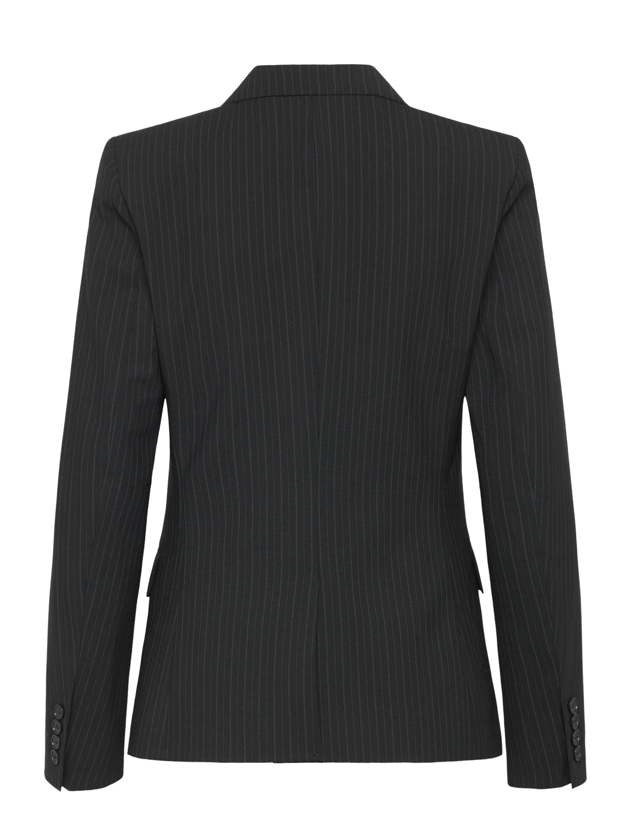 Filippa K - Sasha Pinstripe Blazer - enkeltradede blazere - black - 2