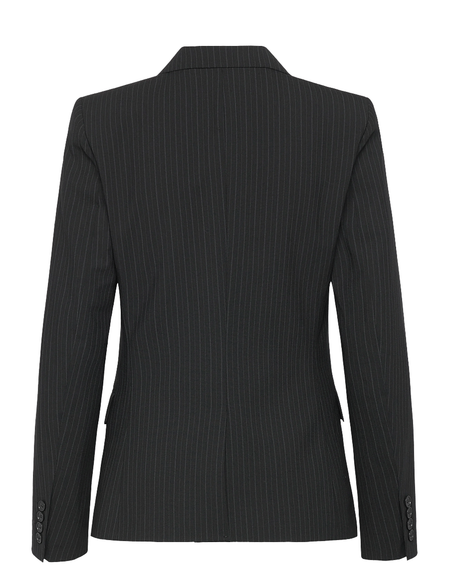 Filippa K - Sasha Pinstripe Blazer - einreihige blazer - black - 2