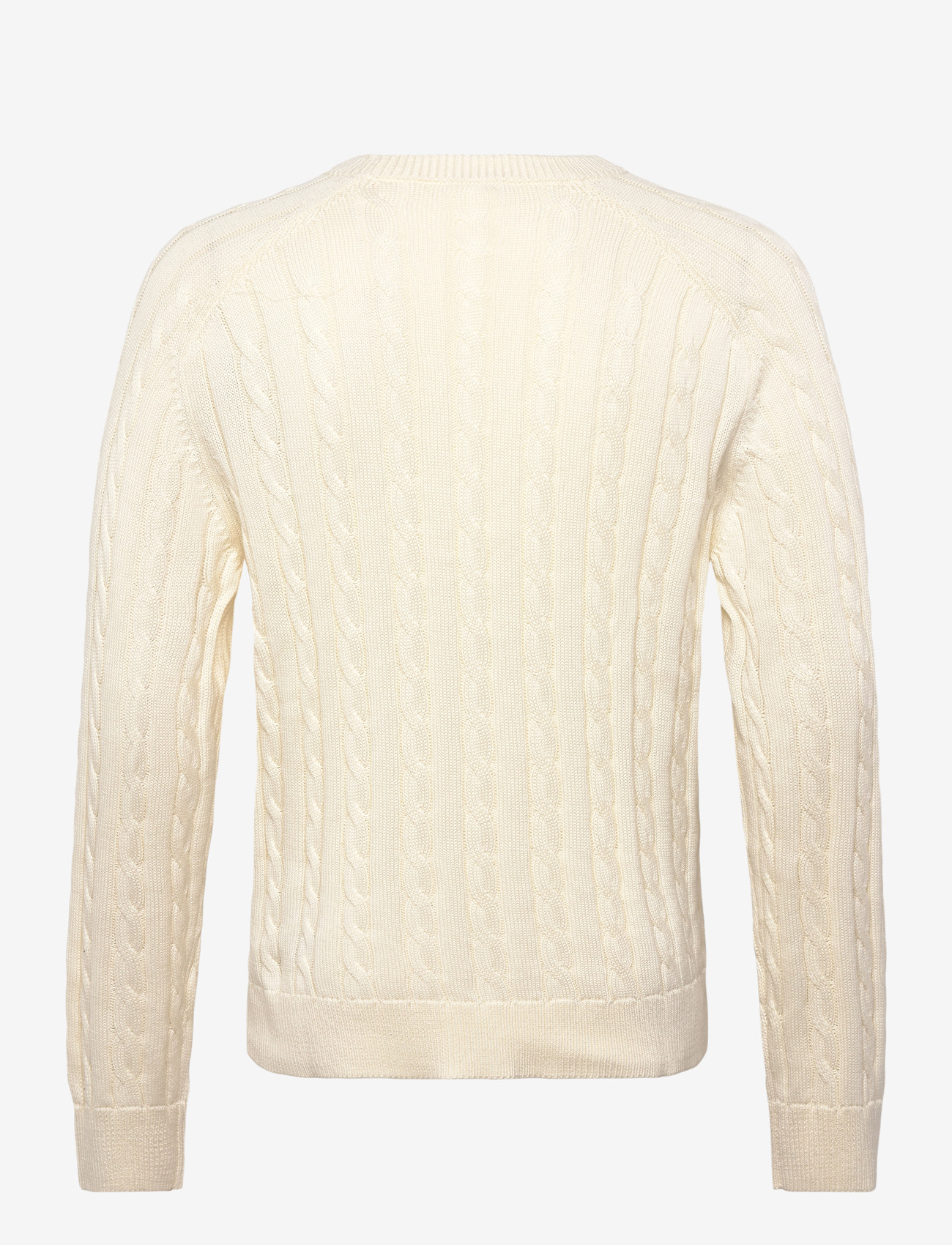 Filippa K - Braided Cotton Crewneck Sweate - Ümmarguse kaelusega kudumid - calico white - 1