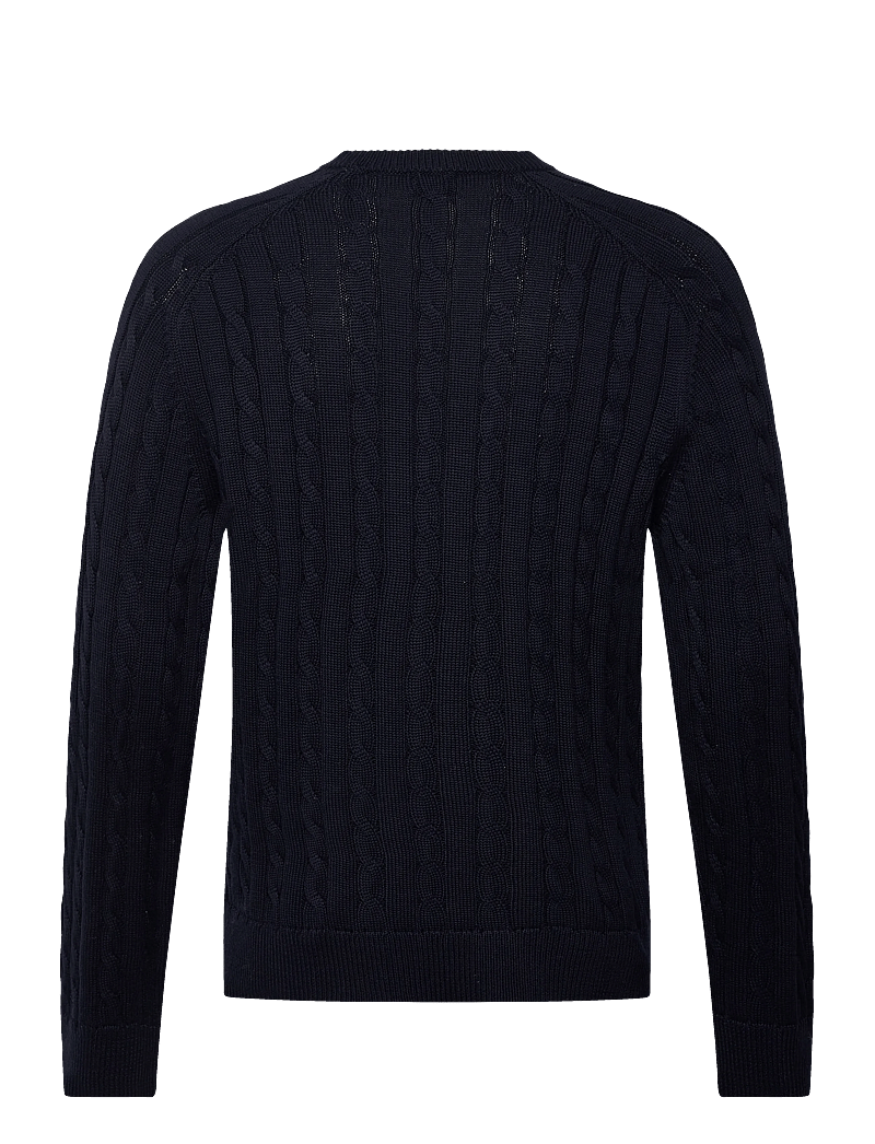 Filippa K - Braided Cotton Crewneck Sweate - rundhals - navy - 1