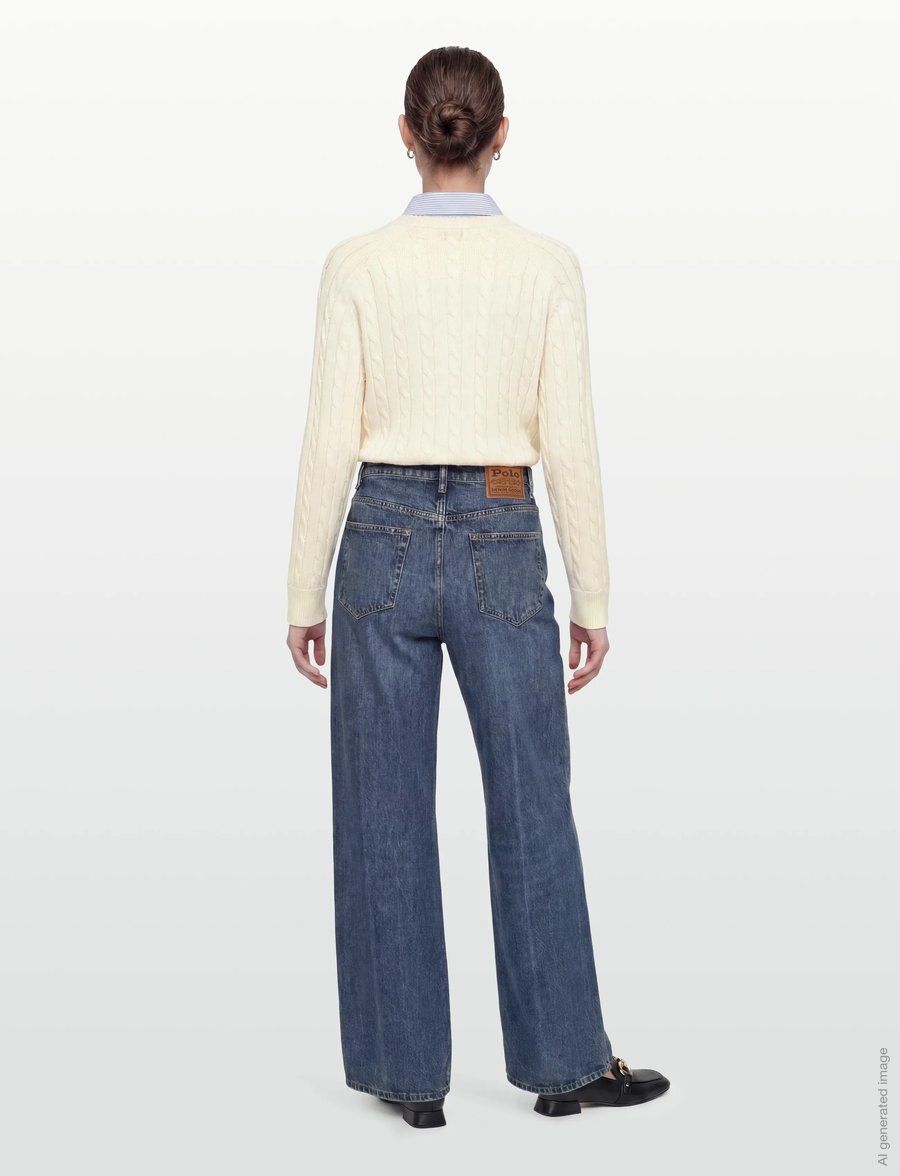 Filippa K - Braided Cotton V-Neck Sweater - pullover - calico white - 4