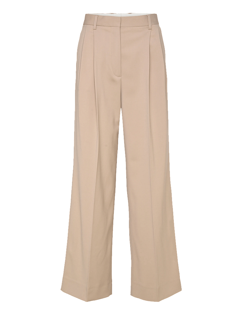 Filippa K - Darcey Wool Trousers - kostymbyxor - cream beige - 0