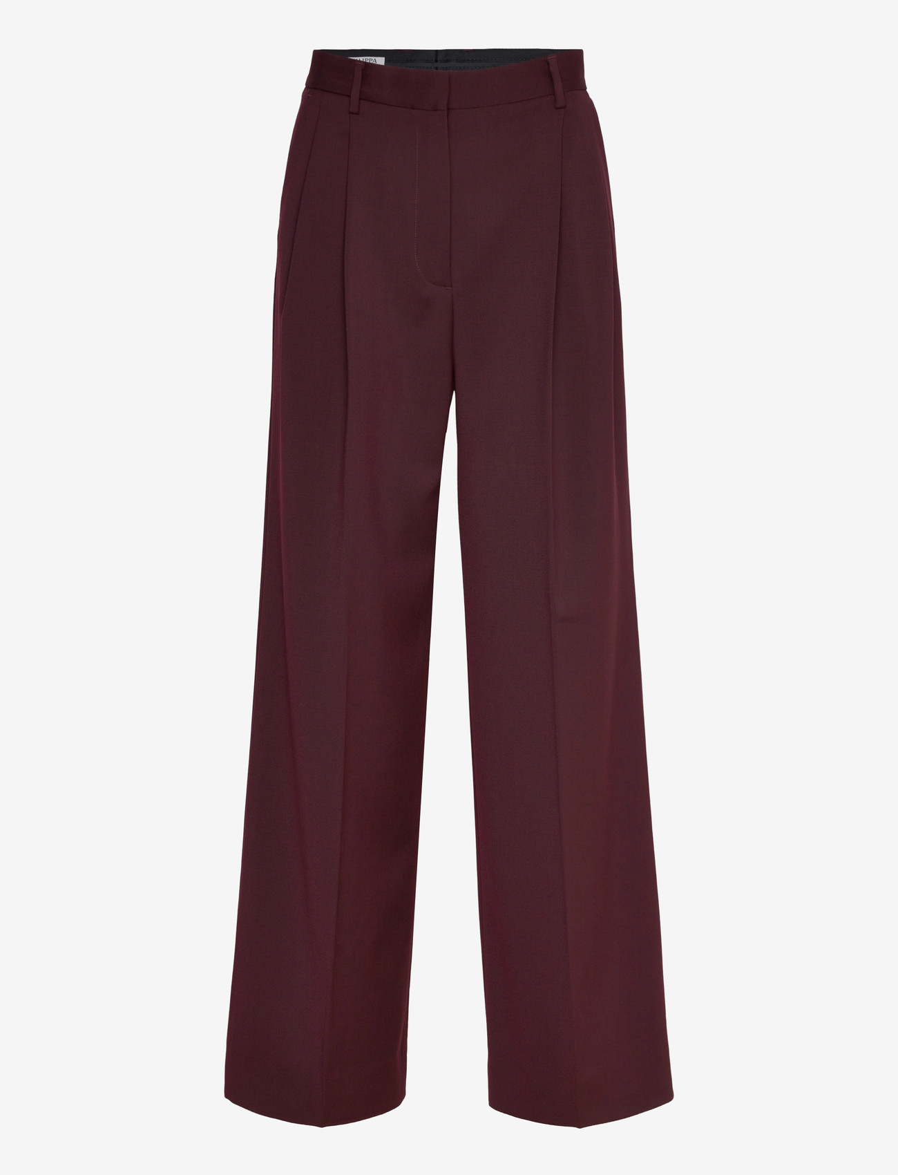 Filippa K - Darcey Wool Trousers - kostymbyxor - dark burgundy - 0