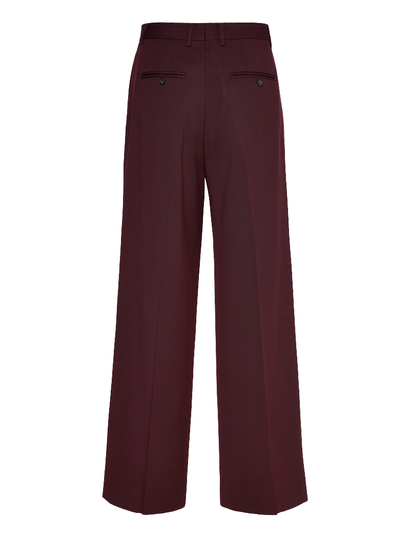 Filippa K - Darcey Wool Trousers - kostymbyxor - dark burgundy - 1