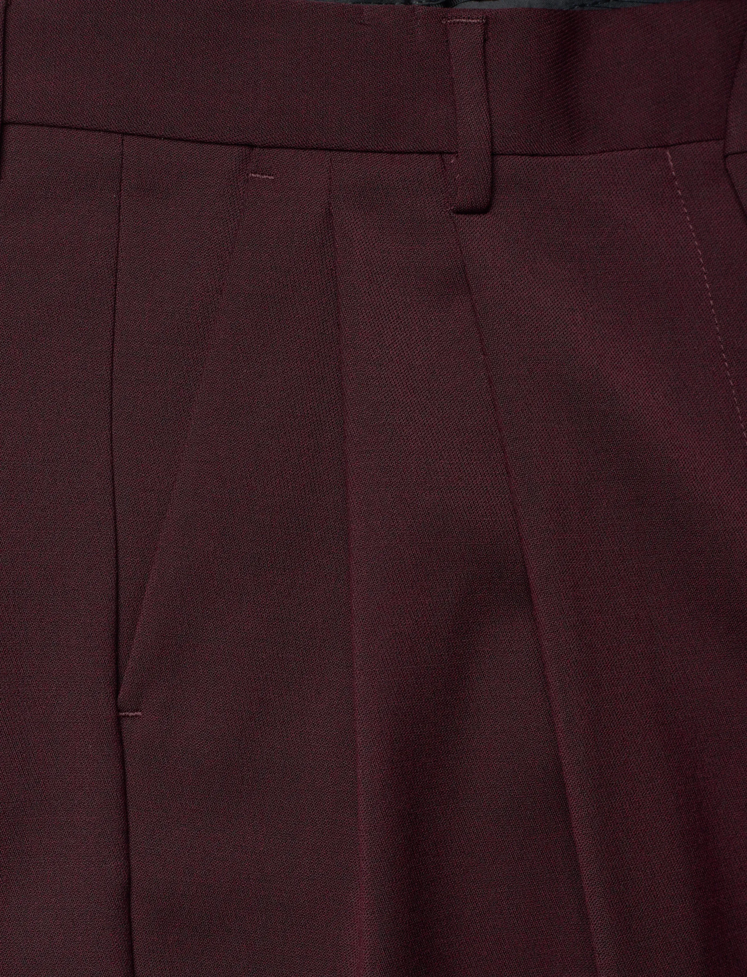 Filippa K - Darcey Wool Trousers - kostymbyxor - dark burgundy - 2
