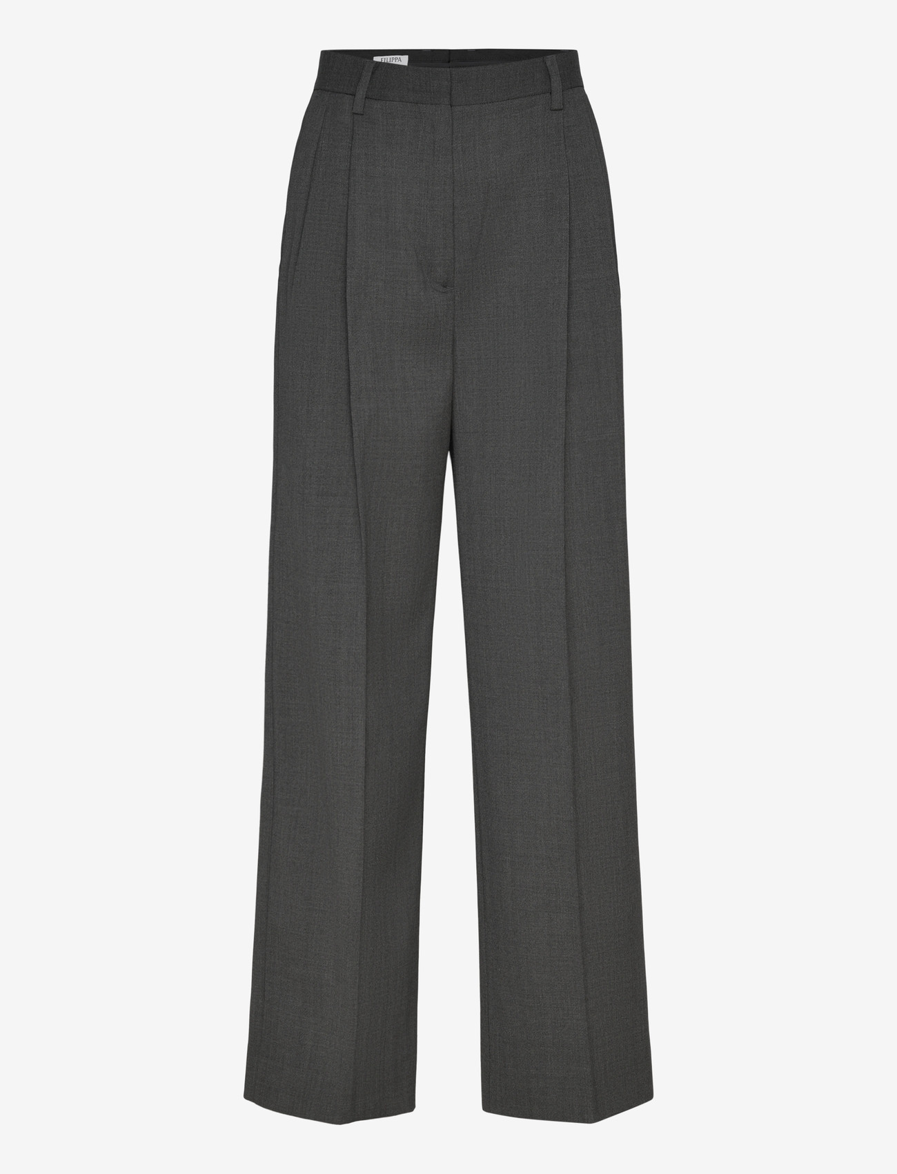 Filippa K - Darcey Wool Trousers - habitbukser - dark grey melange - 0